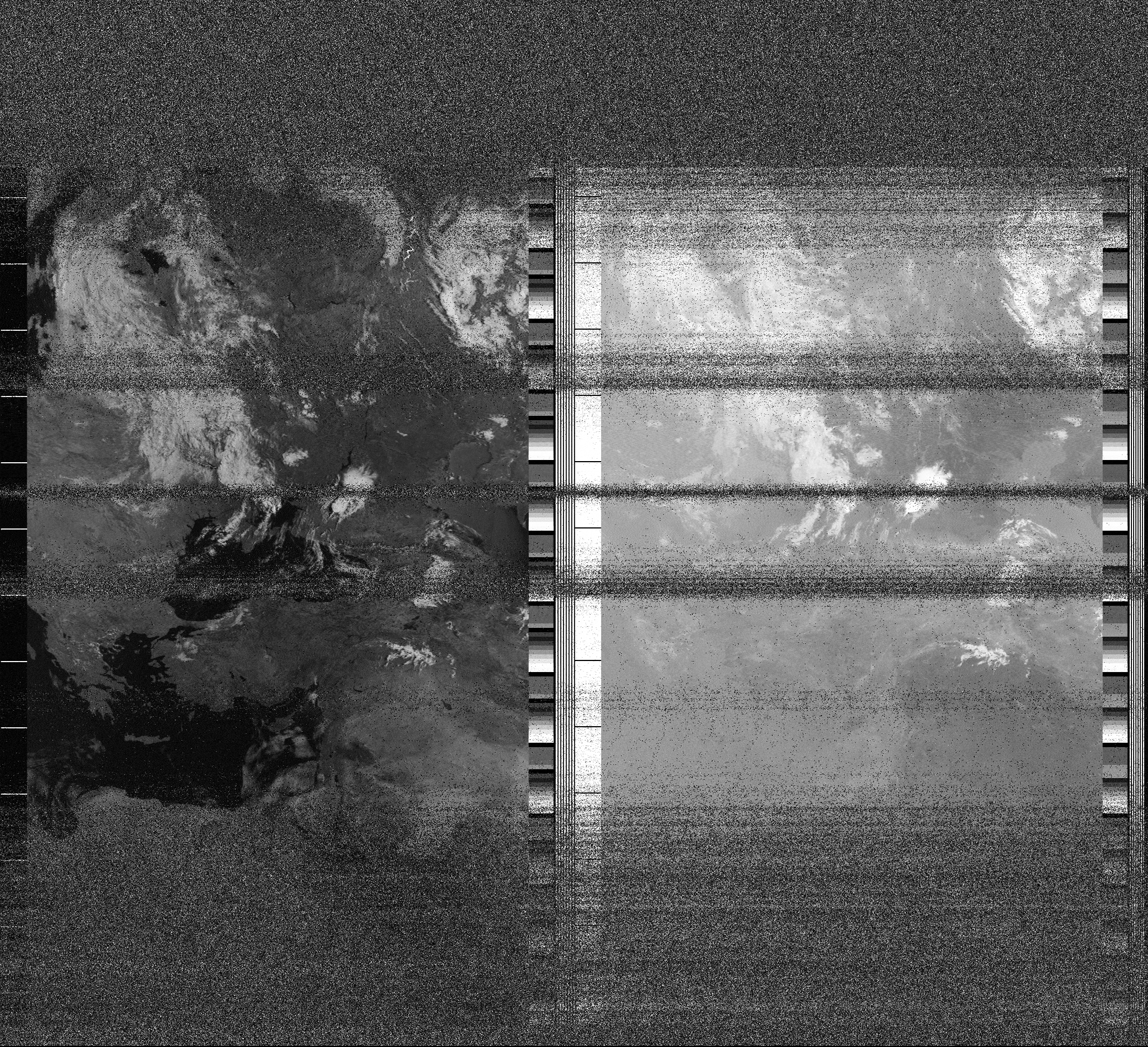 Pristine output with telemetry data withut cropping. Pristine images are
unenhanced, but normalised to produce images which represent,
as best as the software is able to, the original digital data. No attempt is made to temperature
normalise IR images. Disables gamma, sharpening, rotation, and other enhancements.