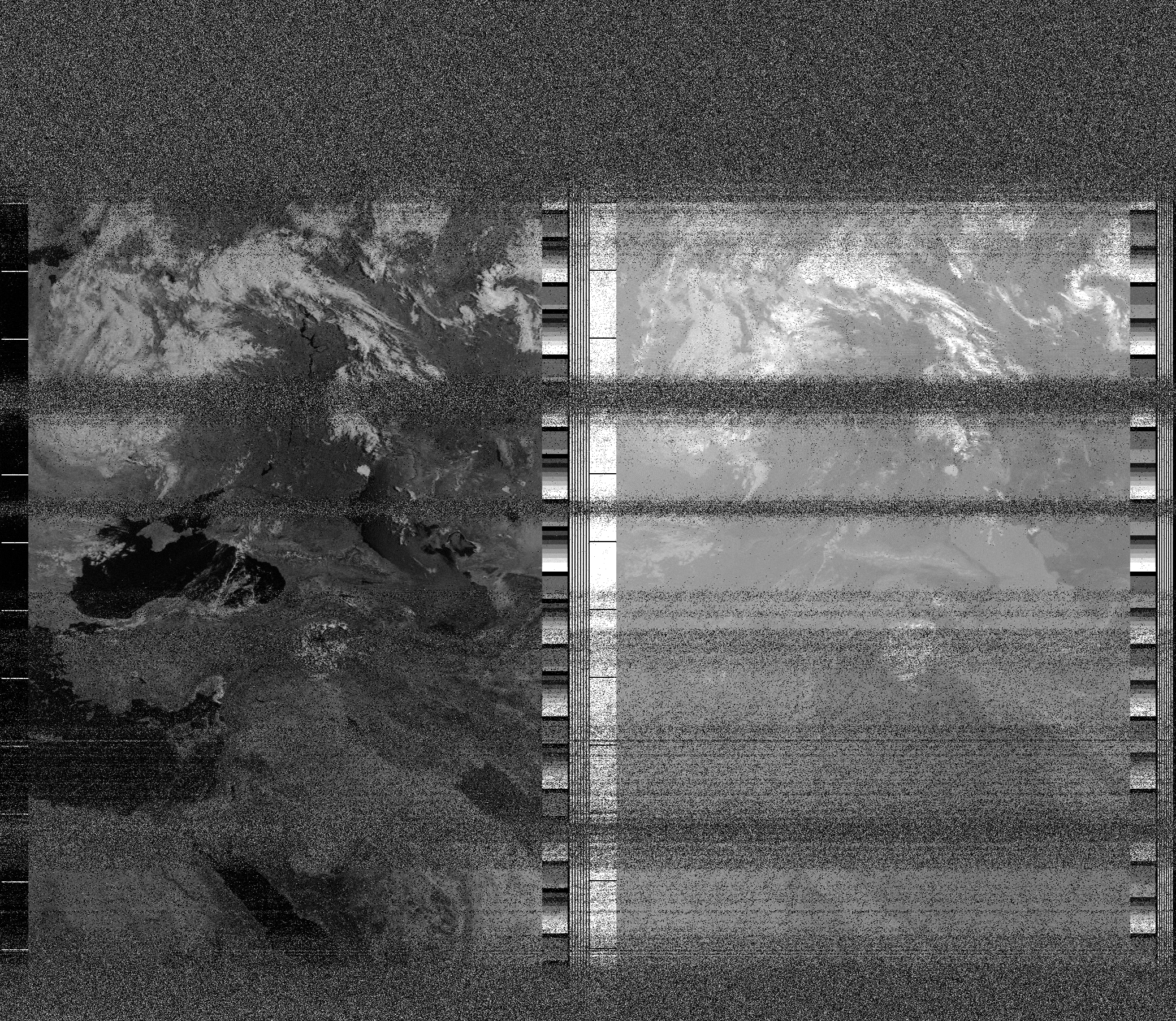 Pristine output with telemetry data withut cropping. Pristine images are
unenhanced, but normalised to produce images which represent,
as best as the software is able to, the original digital data. No attempt is made to temperature
normalise IR images. Disables gamma, sharpening, rotation, and other enhancements.