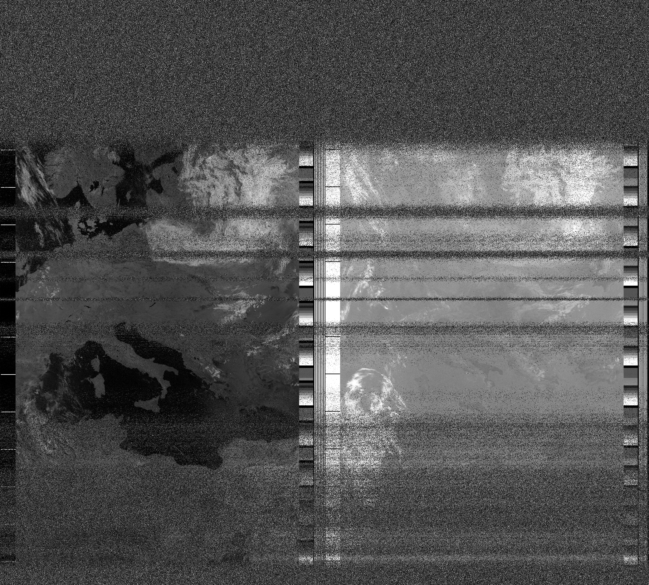 Pristine output with telemetry data withut cropping. Pristine images are
unenhanced, but normalised to produce images which represent,
as best as the software is able to, the original digital data. No attempt is made to temperature
normalise IR images. Disables gamma, sharpening, rotation, and other enhancements.