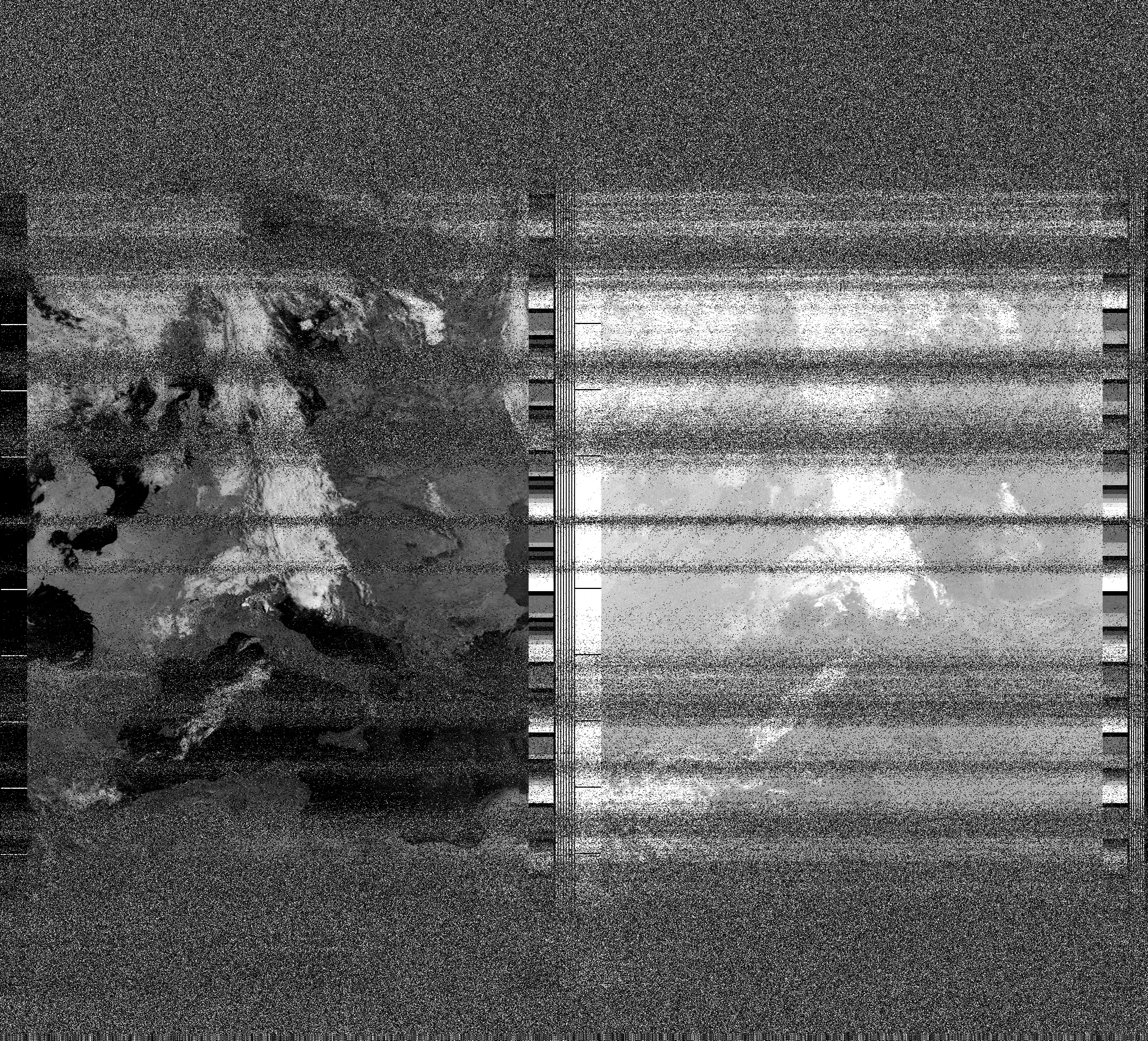 Pristine output with telemetry data withut cropping. Pristine images are
unenhanced, but normalised to produce images which represent,
as best as the software is able to, the original digital data. No attempt is made to temperature
normalise IR images. Disables gamma, sharpening, rotation, and other enhancements.