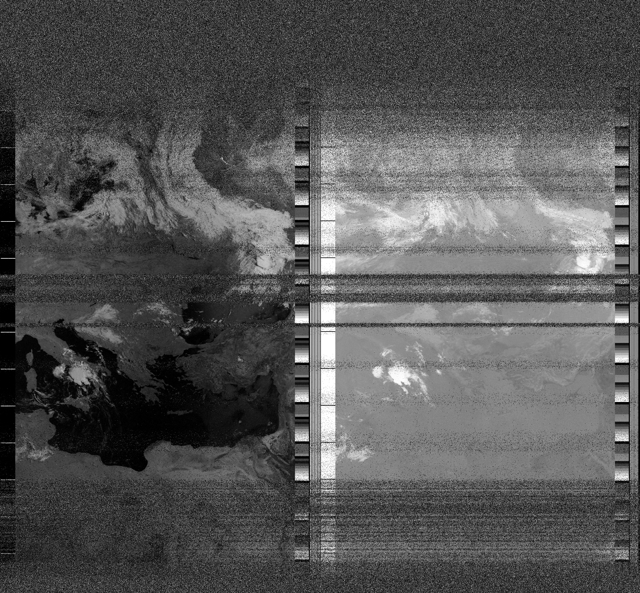 Pristine output with telemetry data withut cropping. Pristine images are
unenhanced, but normalised to produce images which represent,
as best as the software is able to, the original digital data. No attempt is made to temperature
normalise IR images. Disables gamma, sharpening, rotation, and other enhancements.