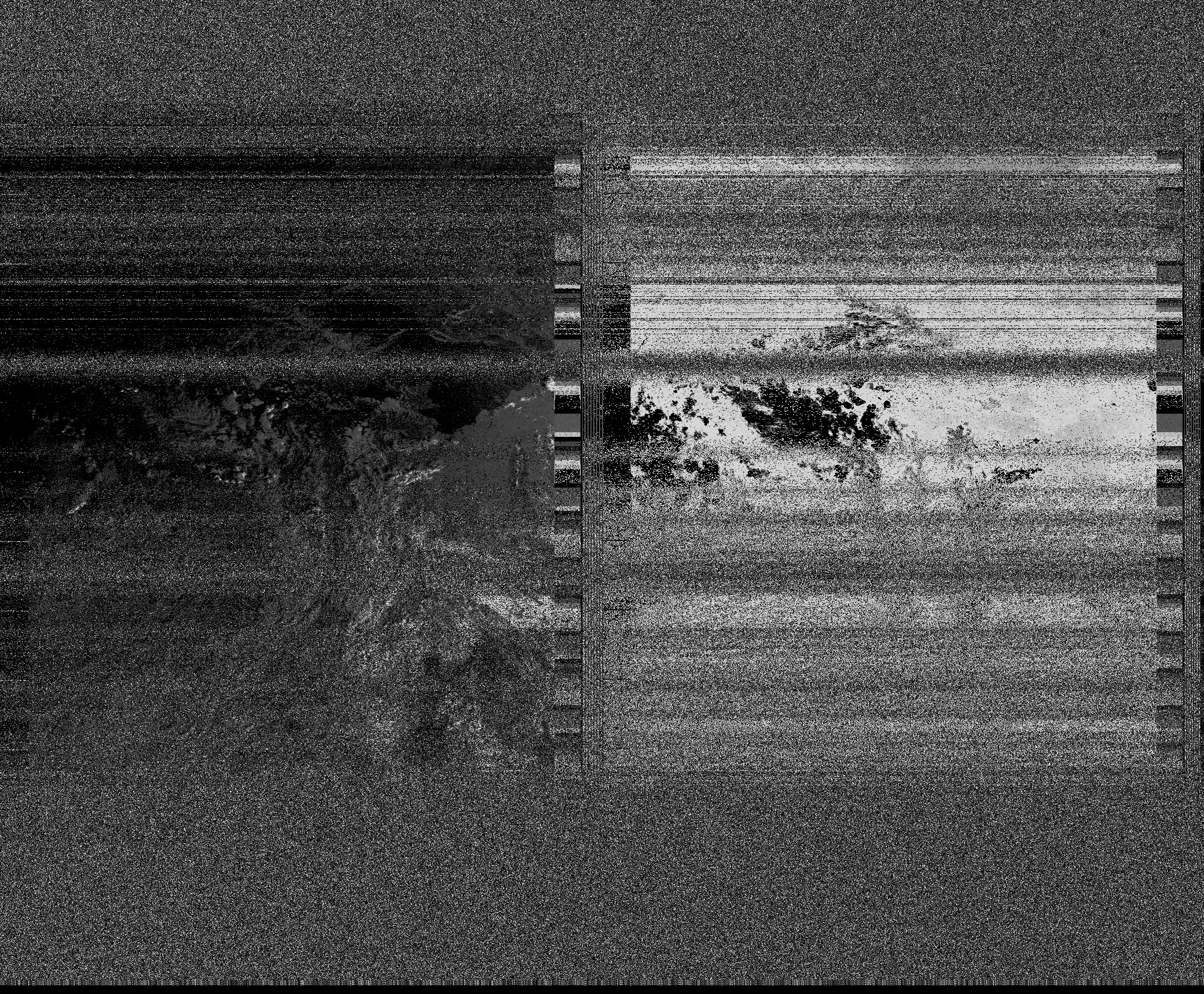 Pristine output with telemetry data withut cropping. Pristine images are
unenhanced, but normalised to produce images which represent,
as best as the software is able to, the original digital data. No attempt is made to temperature
normalise IR images. Disables gamma, sharpening, rotation, and other enhancements.