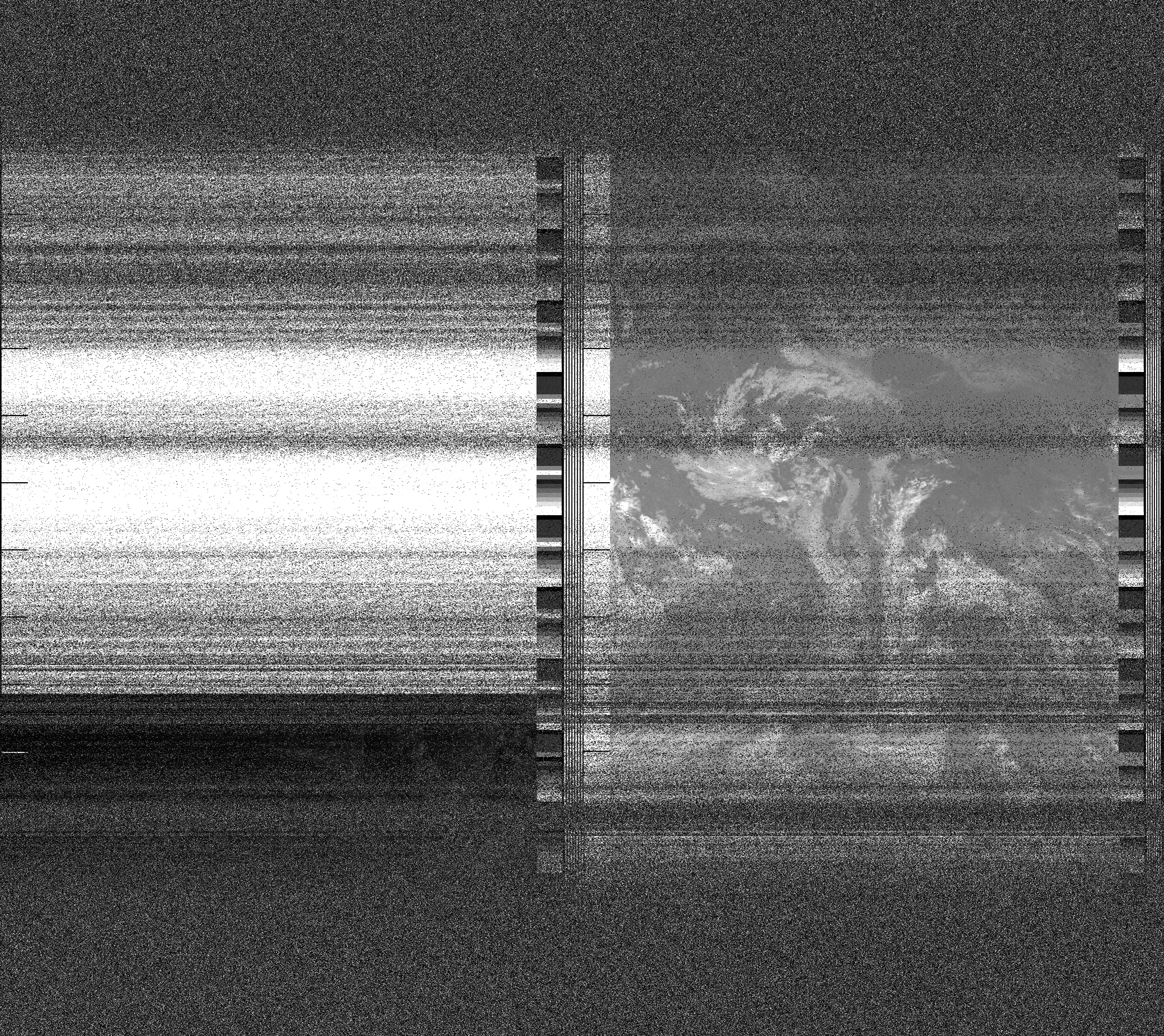 Pristine output with telemetry data withut cropping. Pristine images are
unenhanced, but normalised to produce images which represent,
as best as the software is able to, the original digital data. No attempt is made to temperature
normalise IR images. Disables gamma, sharpening, rotation, and other enhancements.
