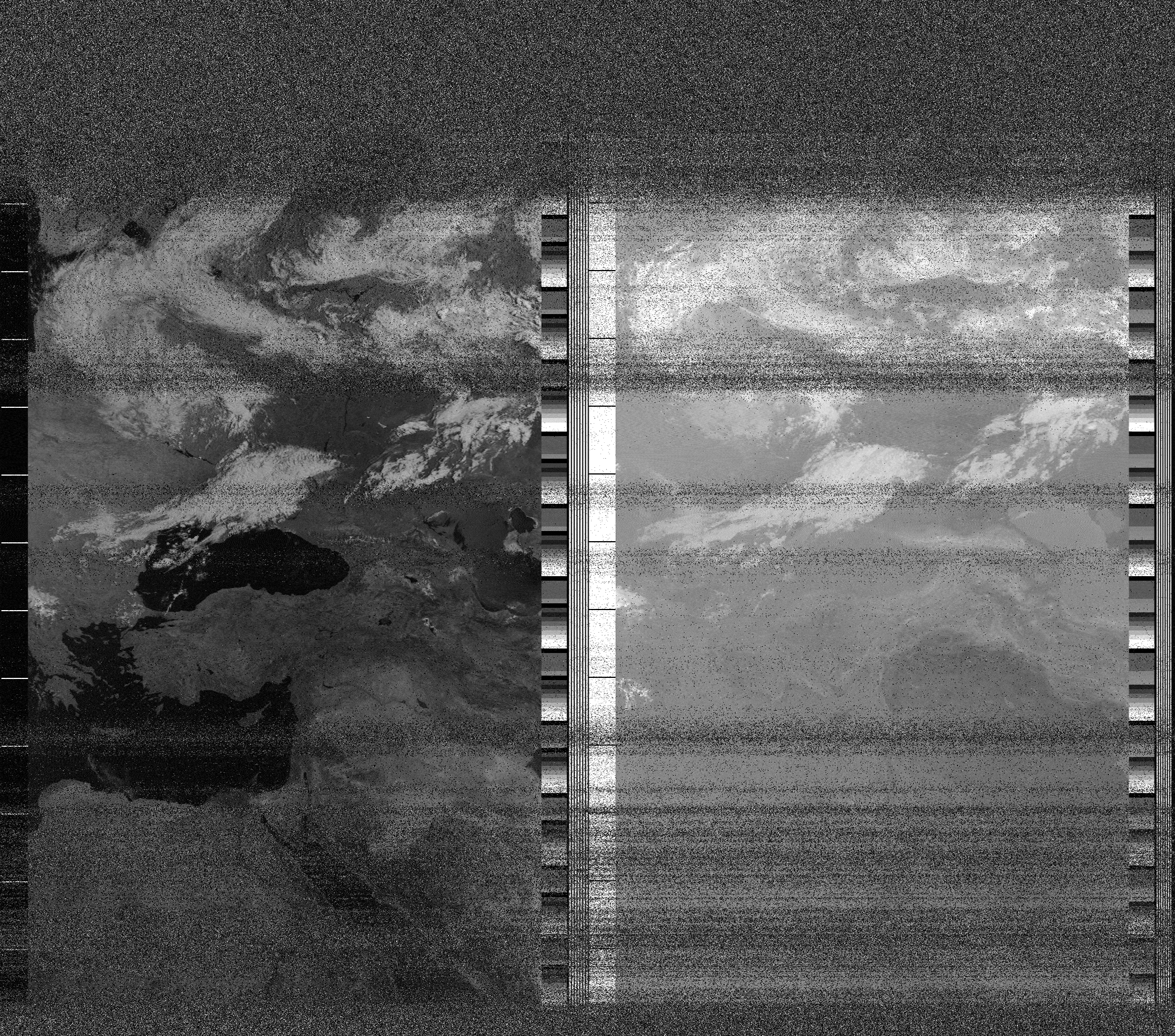 Pristine output with telemetry data withut cropping. Pristine images are
unenhanced, but normalised to produce images which represent,
as best as the software is able to, the original digital data. No attempt is made to temperature
normalise IR images. Disables gamma, sharpening, rotation, and other enhancements.