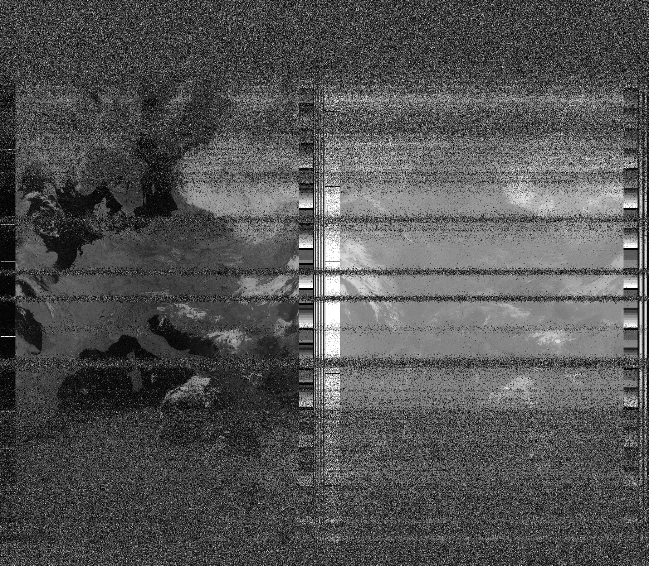 Pristine output with telemetry data withut cropping. Pristine images are
unenhanced, but normalised to produce images which represent,
as best as the software is able to, the original digital data. No attempt is made to temperature
normalise IR images. Disables gamma, sharpening, rotation, and other enhancements.