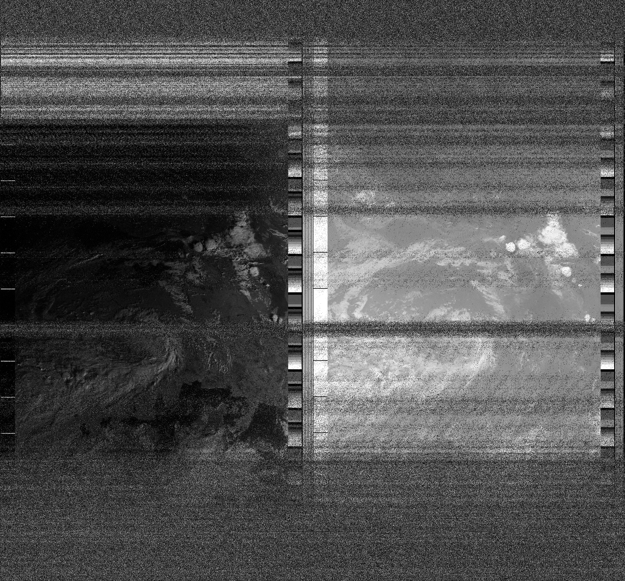 Pristine output with telemetry data withut cropping. Pristine images are
unenhanced, but normalised to produce images which represent,
as best as the software is able to, the original digital data. No attempt is made to temperature
normalise IR images. Disables gamma, sharpening, rotation, and other enhancements.
