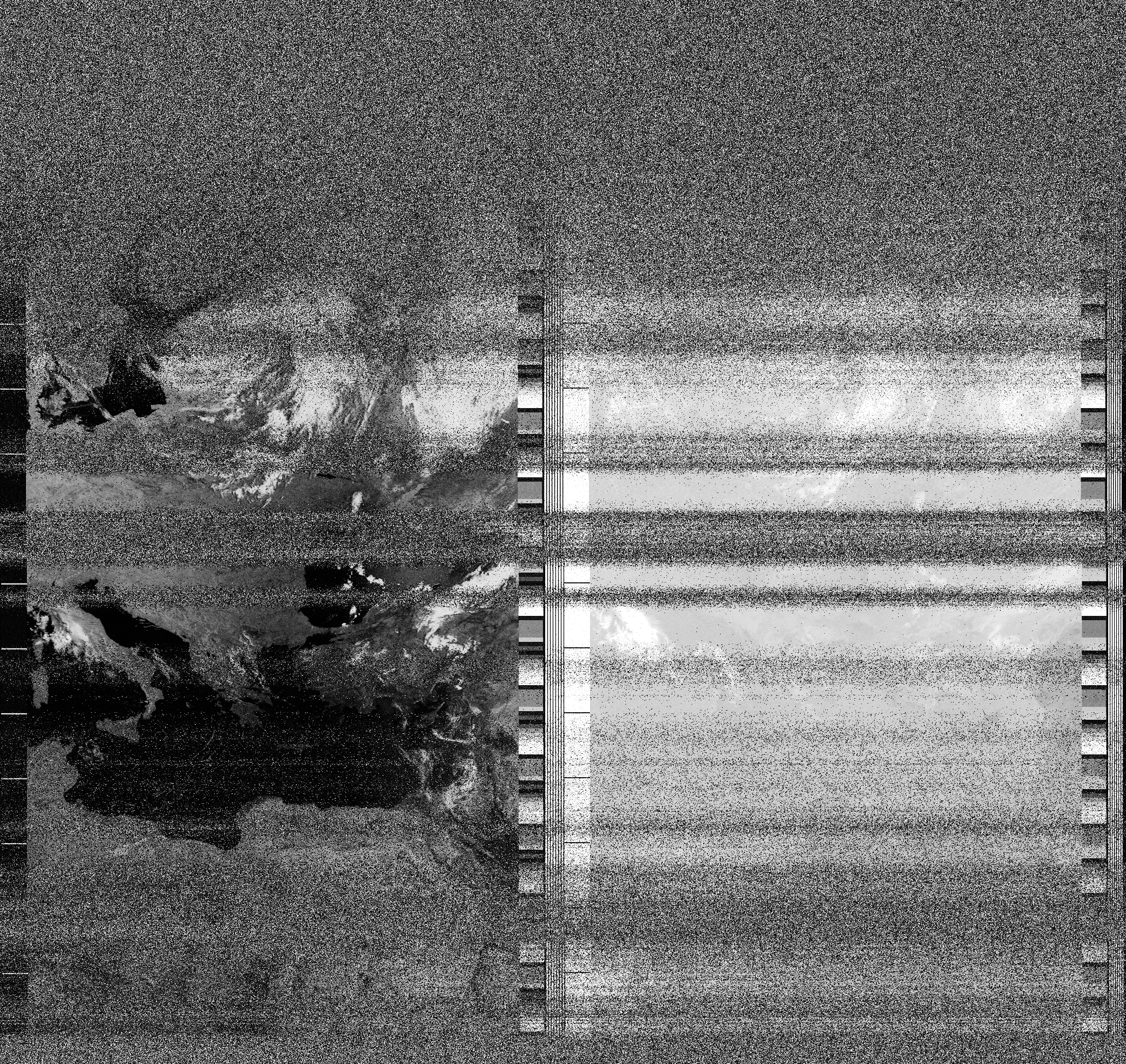 Pristine output with telemetry data withut cropping. Pristine images are
unenhanced, but normalised to produce images which represent,
as best as the software is able to, the original digital data. No attempt is made to temperature
normalise IR images. Disables gamma, sharpening, rotation, and other enhancements.