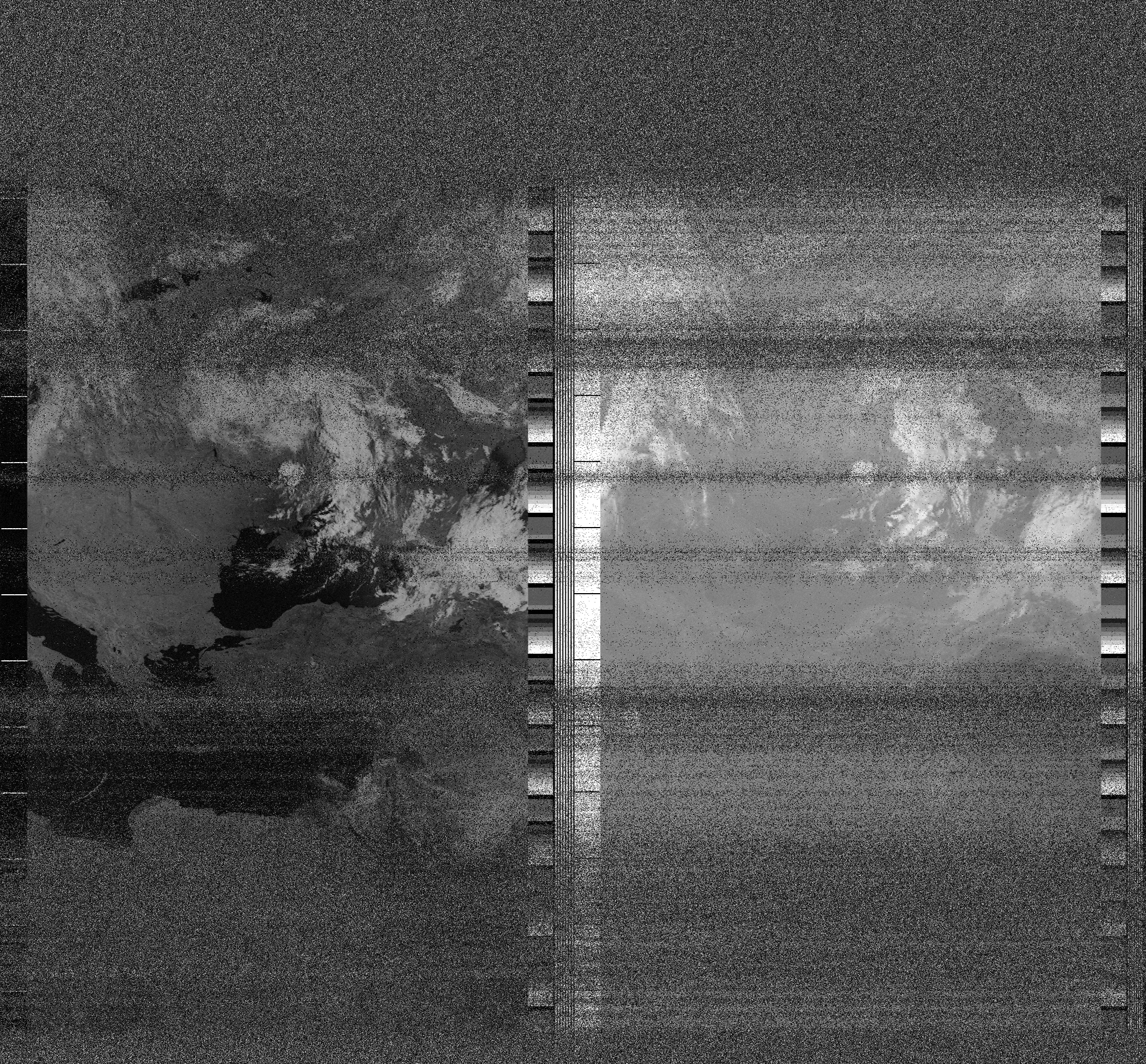 Pristine output with telemetry data withut cropping. Pristine images are
unenhanced, but normalised to produce images which represent,
as best as the software is able to, the original digital data. No attempt is made to temperature
normalise IR images. Disables gamma, sharpening, rotation, and other enhancements.