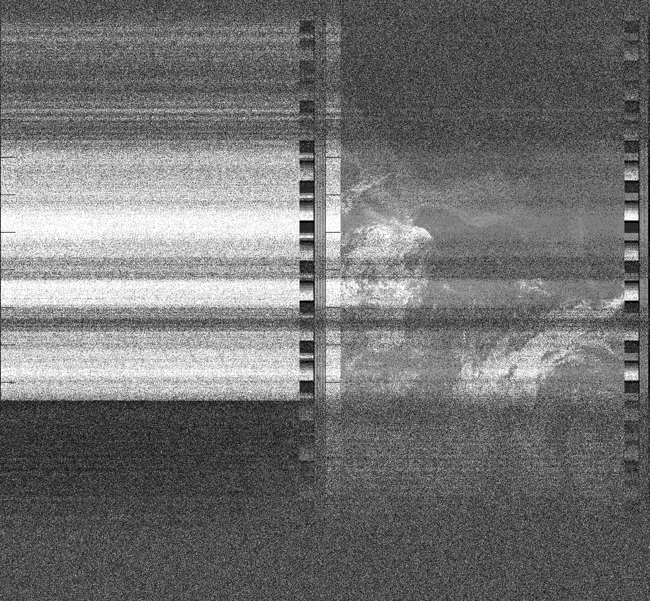 Pristine output with telemetry data withut cropping. Pristine images are
unenhanced, but normalised to produce images which represent,
as best as the software is able to, the original digital data. No attempt is made to temperature
normalise IR images. Disables gamma, sharpening, rotation, and other enhancements.