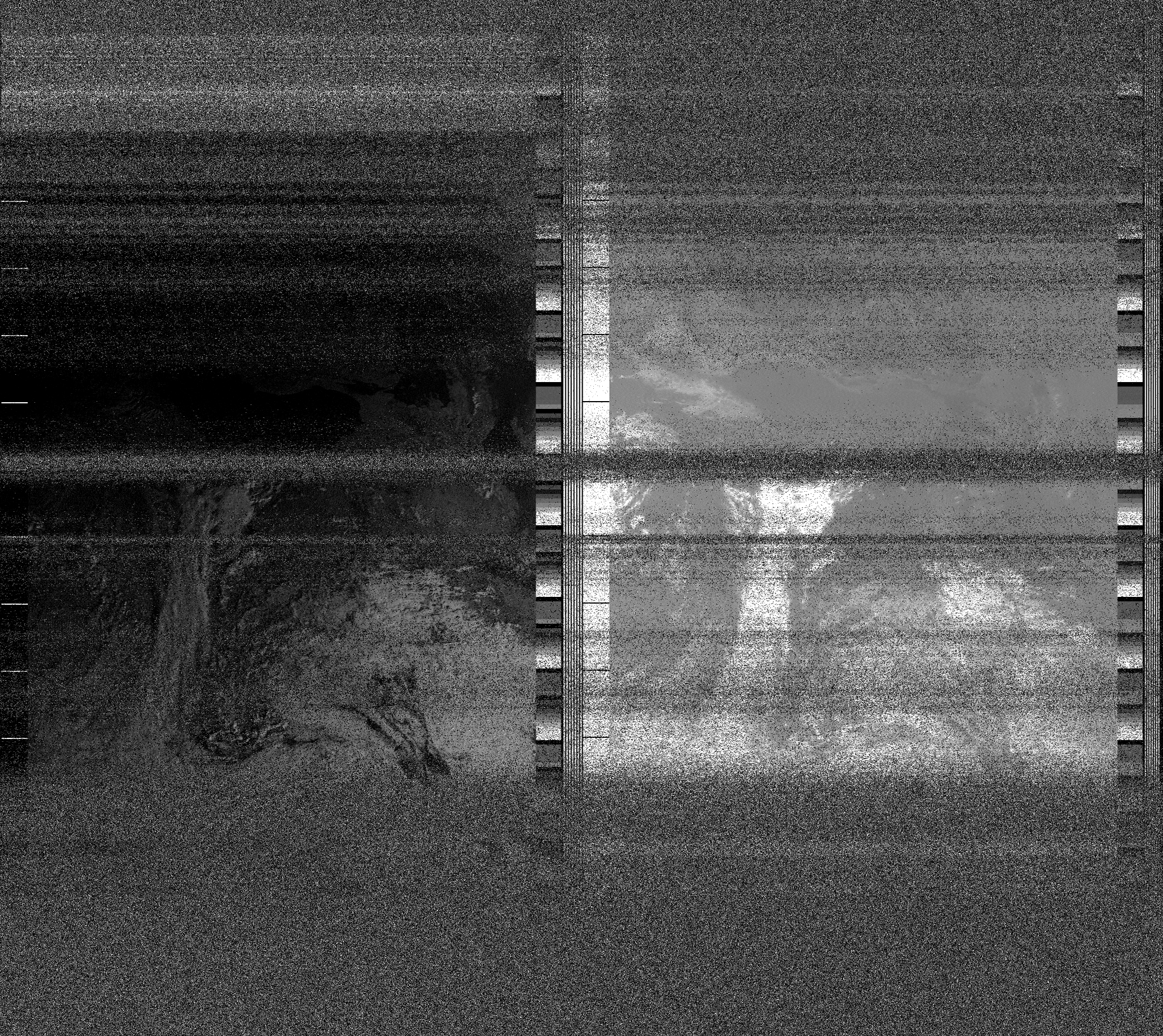 Pristine output with telemetry data withut cropping. Pristine images are
unenhanced, but normalised to produce images which represent,
as best as the software is able to, the original digital data. No attempt is made to temperature
normalise IR images. Disables gamma, sharpening, rotation, and other enhancements.