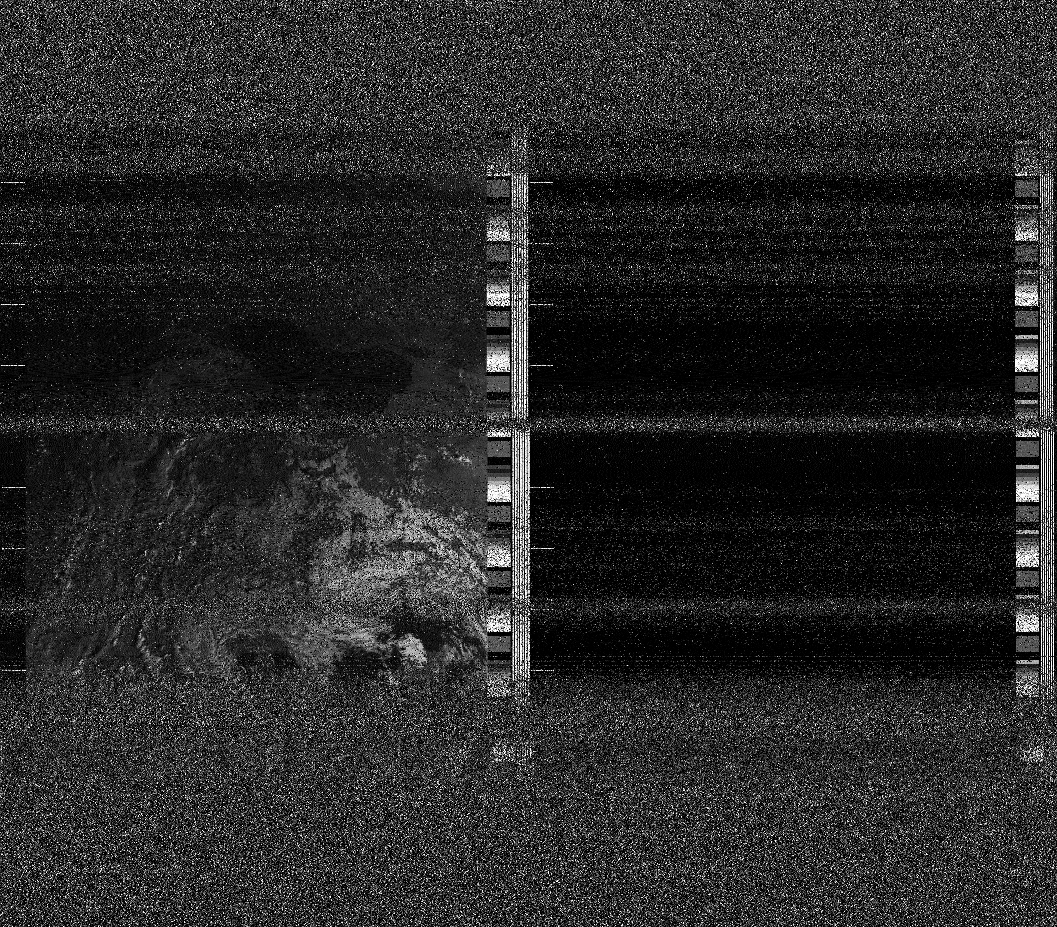 Pristine output with telemetry data withut cropping. Pristine images are
unenhanced, but normalised to produce images which represent,
as best as the software is able to, the original digital data. No attempt is made to temperature
normalise IR images. Disables gamma, sharpening, rotation, and other enhancements.