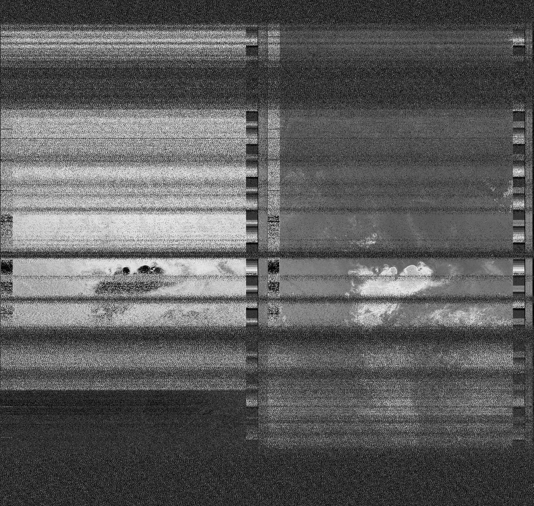 Pristine output with telemetry data withut cropping. Pristine images are
unenhanced, but normalised to produce images which represent,
as best as the software is able to, the original digital data. No attempt is made to temperature
normalise IR images. Disables gamma, sharpening, rotation, and other enhancements.
