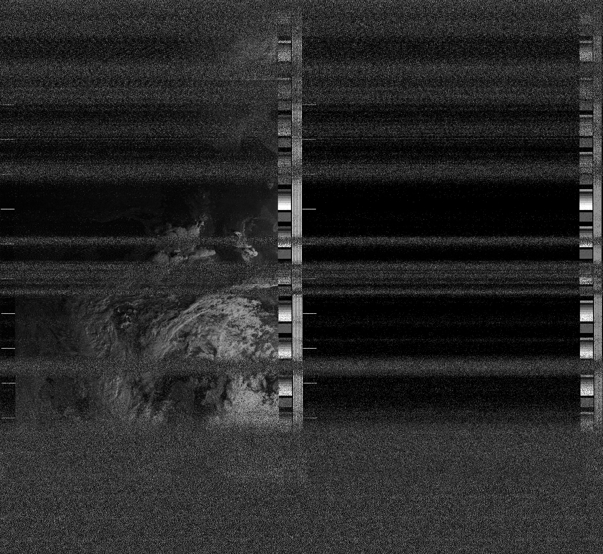 Pristine output with telemetry data withut cropping. Pristine images are
unenhanced, but normalised to produce images which represent,
as best as the software is able to, the original digital data. No attempt is made to temperature
normalise IR images. Disables gamma, sharpening, rotation, and other enhancements.