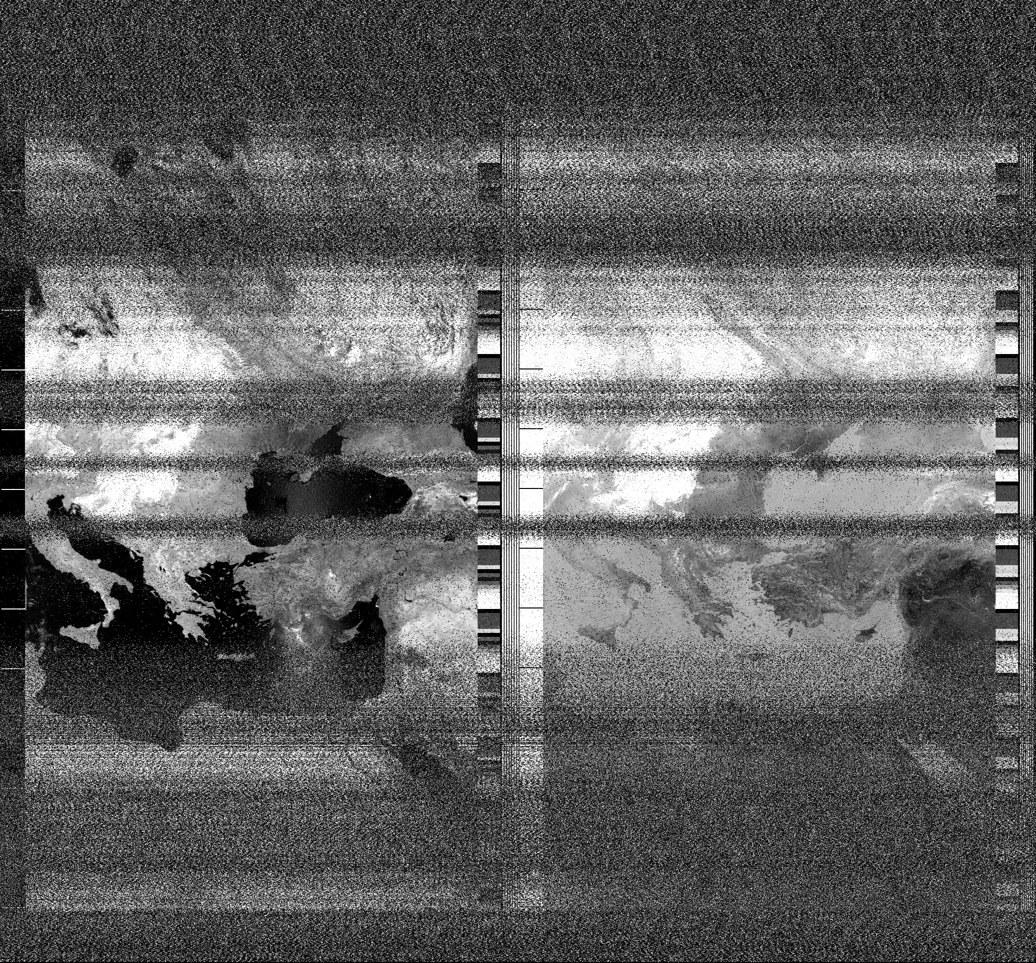 Pristine output with telemetry data withut cropping. Pristine images are
unenhanced, but normalised to produce images which represent,
as best as the software is able to, the original digital data. No attempt is made to temperature
normalise IR images. Disables gamma, sharpening, rotation, and other enhancements.