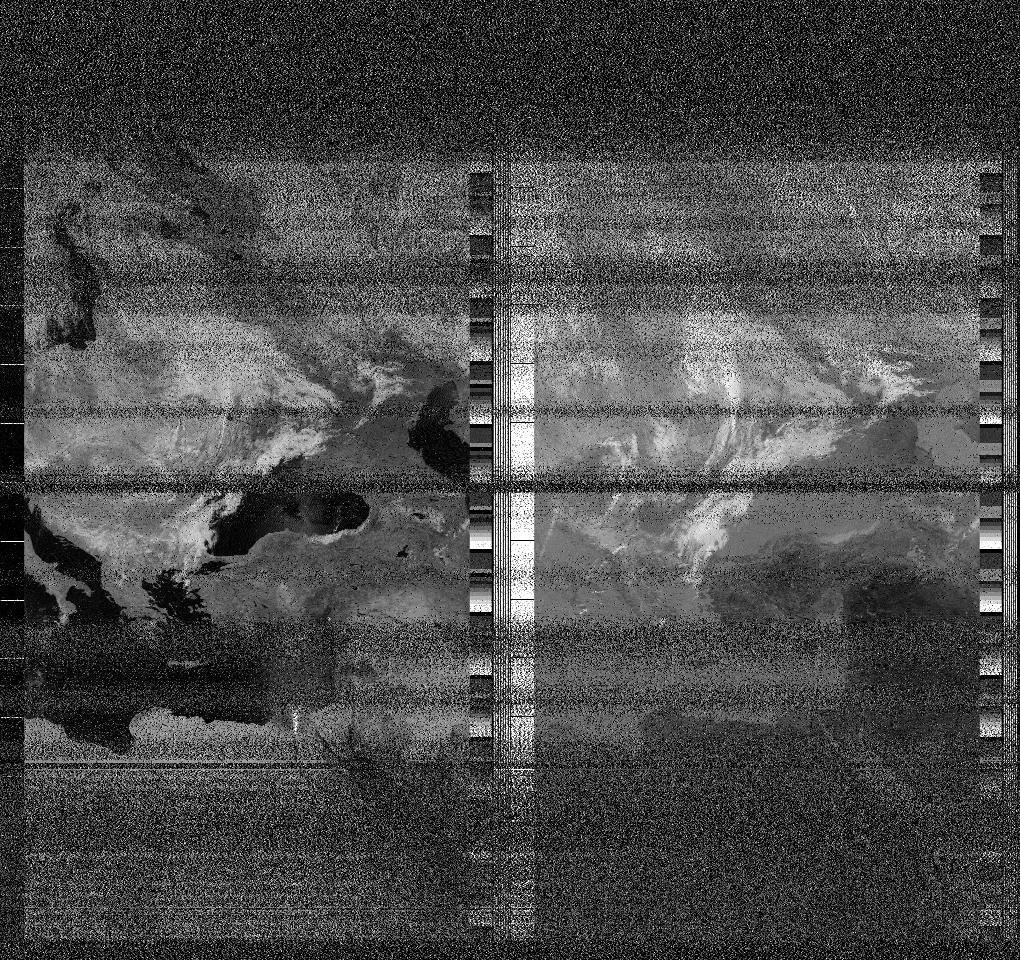 Pristine output with telemetry data withut cropping. Pristine images are
unenhanced, but normalised to produce images which represent,
as best as the software is able to, the original digital data. No attempt is made to temperature
normalise IR images. Disables gamma, sharpening, rotation, and other enhancements.