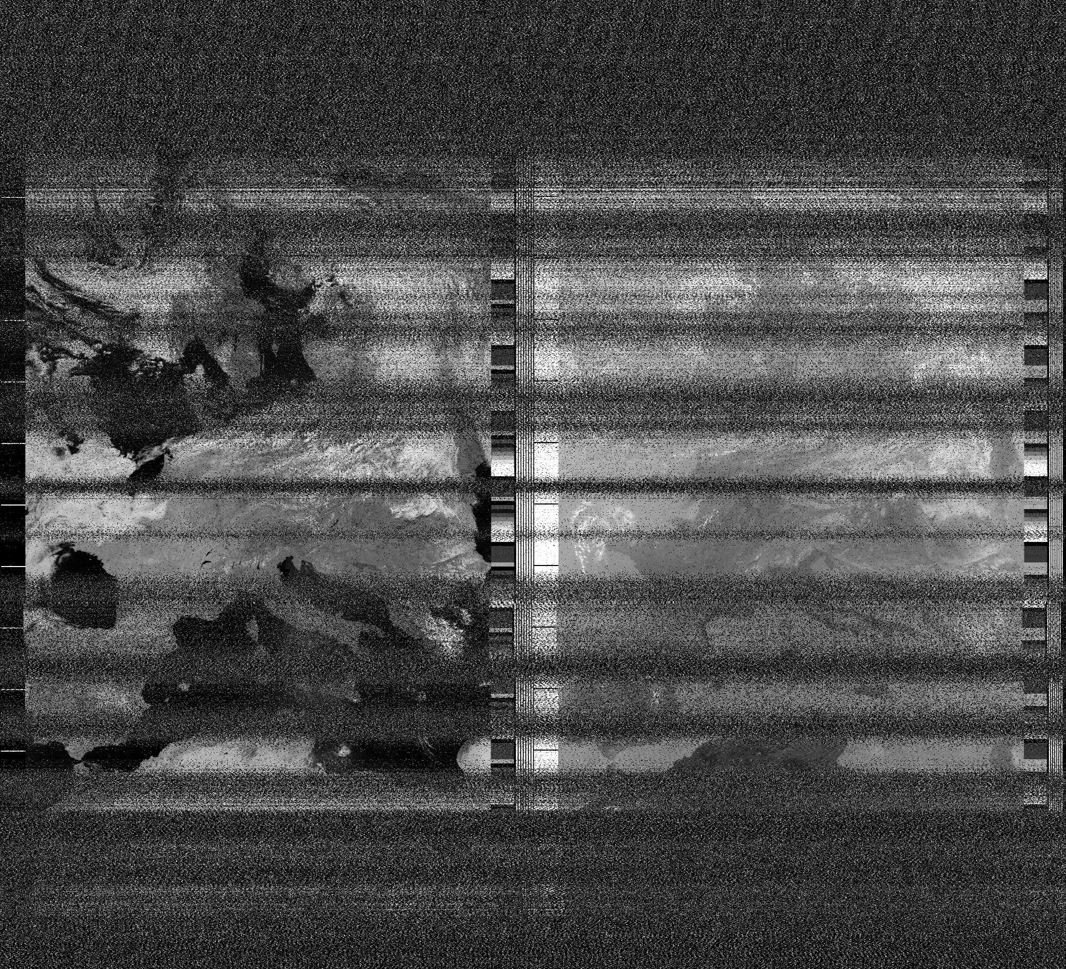 Pristine output with telemetry data withut cropping. Pristine images are
unenhanced, but normalised to produce images which represent,
as best as the software is able to, the original digital data. No attempt is made to temperature
normalise IR images. Disables gamma, sharpening, rotation, and other enhancements.