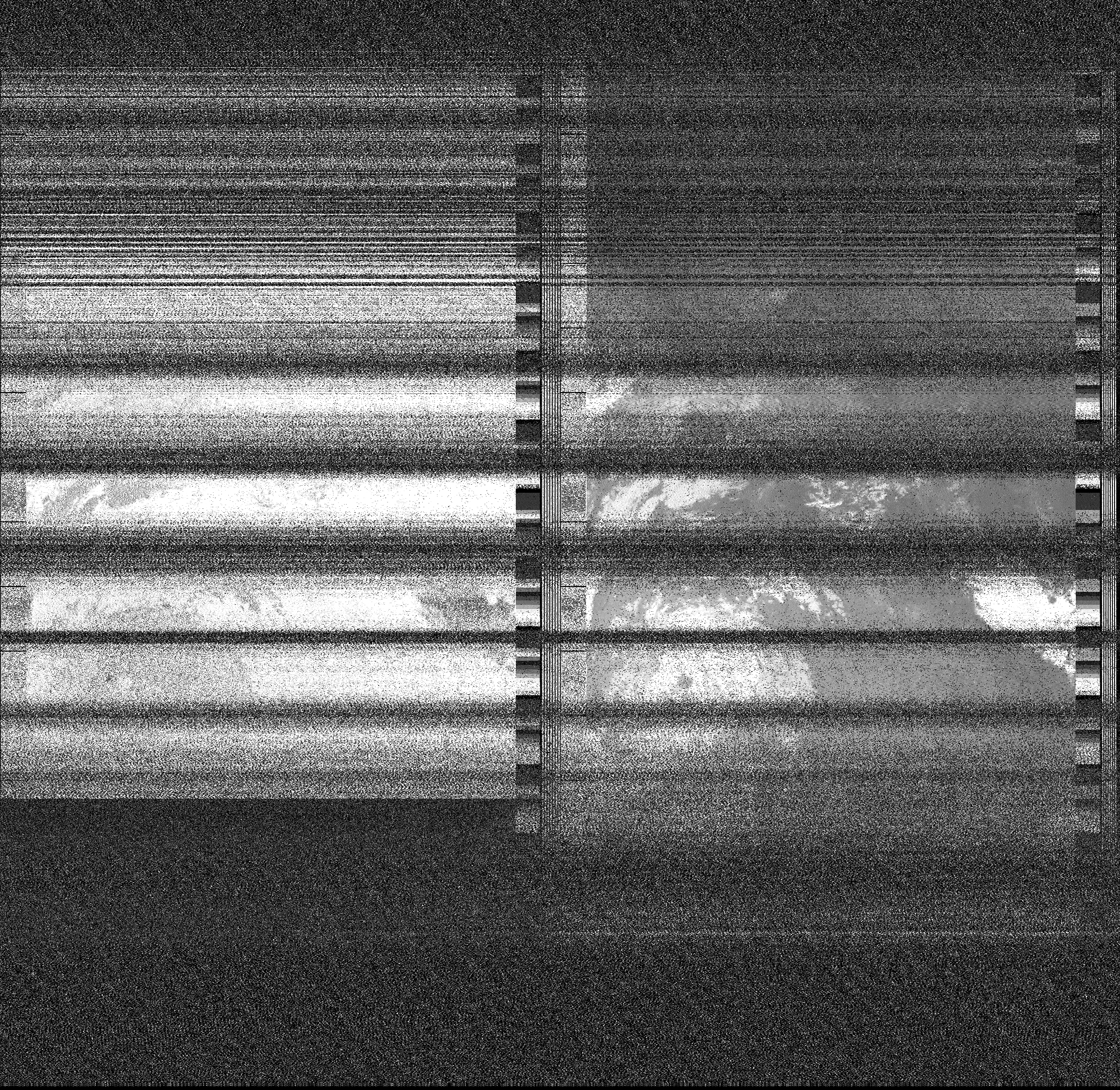 Pristine output with telemetry data withut cropping. Pristine images are
unenhanced, but normalised to produce images which represent,
as best as the software is able to, the original digital data. No attempt is made to temperature
normalise IR images. Disables gamma, sharpening, rotation, and other enhancements.