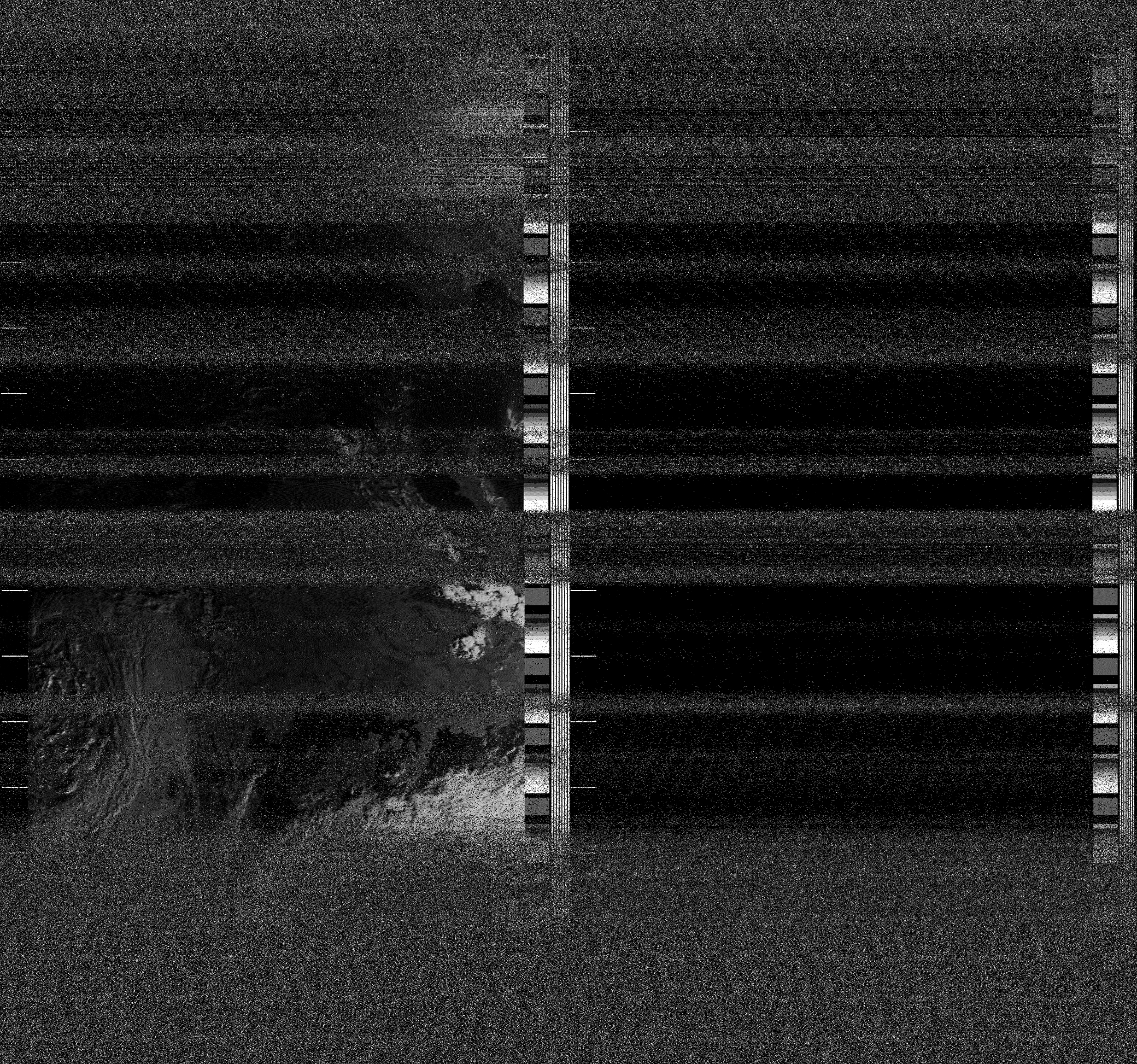 Pristine output with telemetry data withut cropping. Pristine images are
unenhanced, but normalised to produce images which represent,
as best as the software is able to, the original digital data. No attempt is made to temperature
normalise IR images. Disables gamma, sharpening, rotation, and other enhancements.
