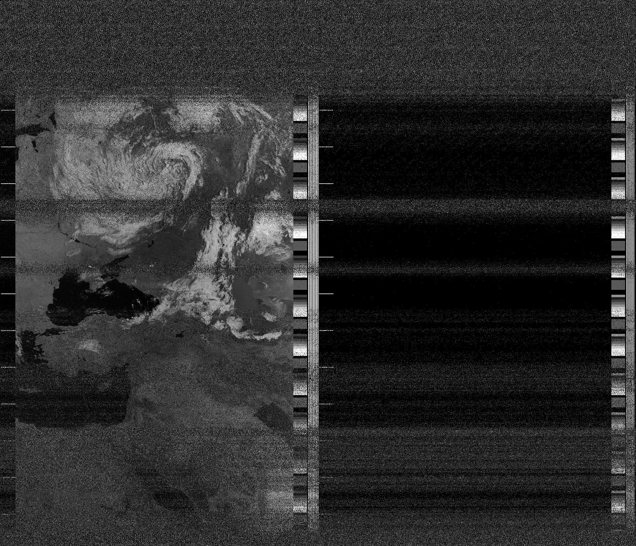 Pristine output with telemetry data withut cropping. Pristine images are
unenhanced, but normalised to produce images which represent,
as best as the software is able to, the original digital data. No attempt is made to temperature
normalise IR images. Disables gamma, sharpening, rotation, and other enhancements.