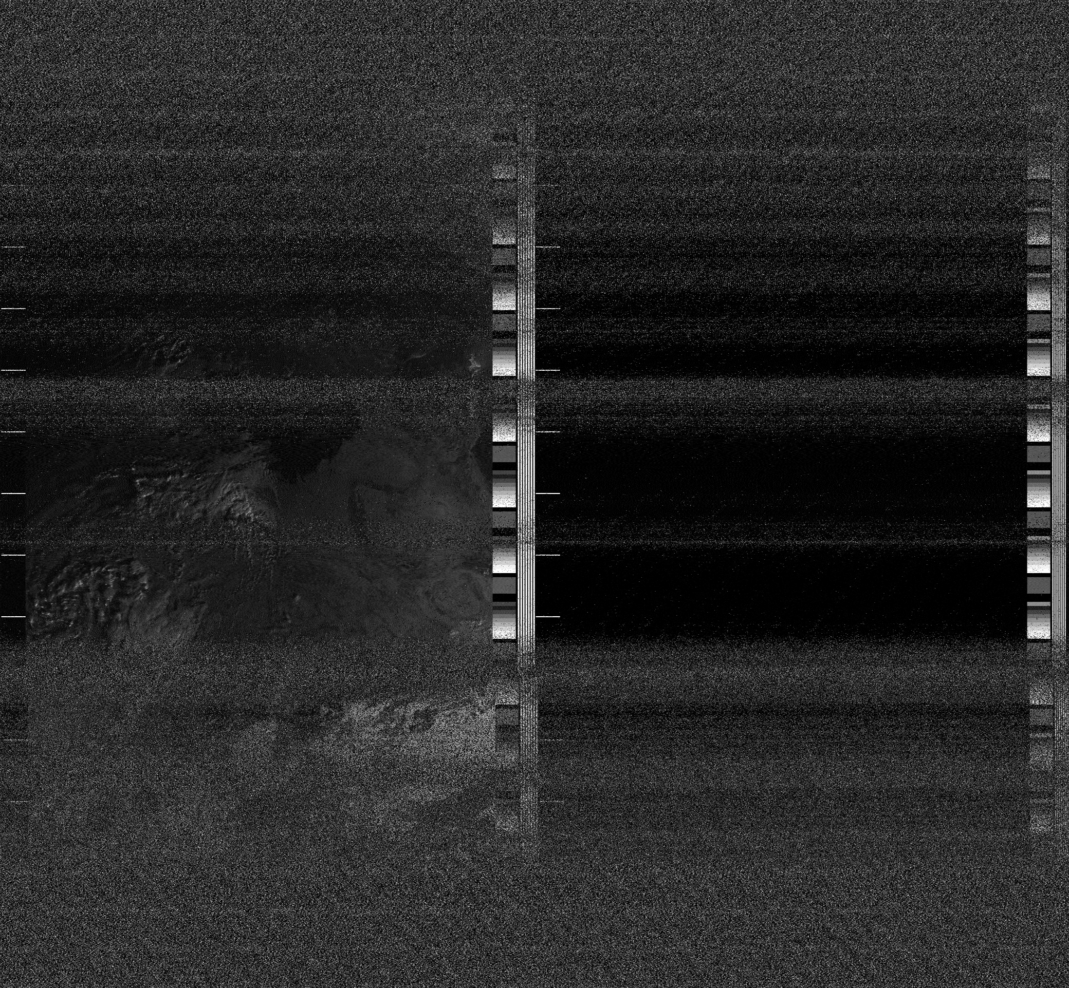 Pristine output with telemetry data withut cropping. Pristine images are
unenhanced, but normalised to produce images which represent,
as best as the software is able to, the original digital data. No attempt is made to temperature
normalise IR images. Disables gamma, sharpening, rotation, and other enhancements.