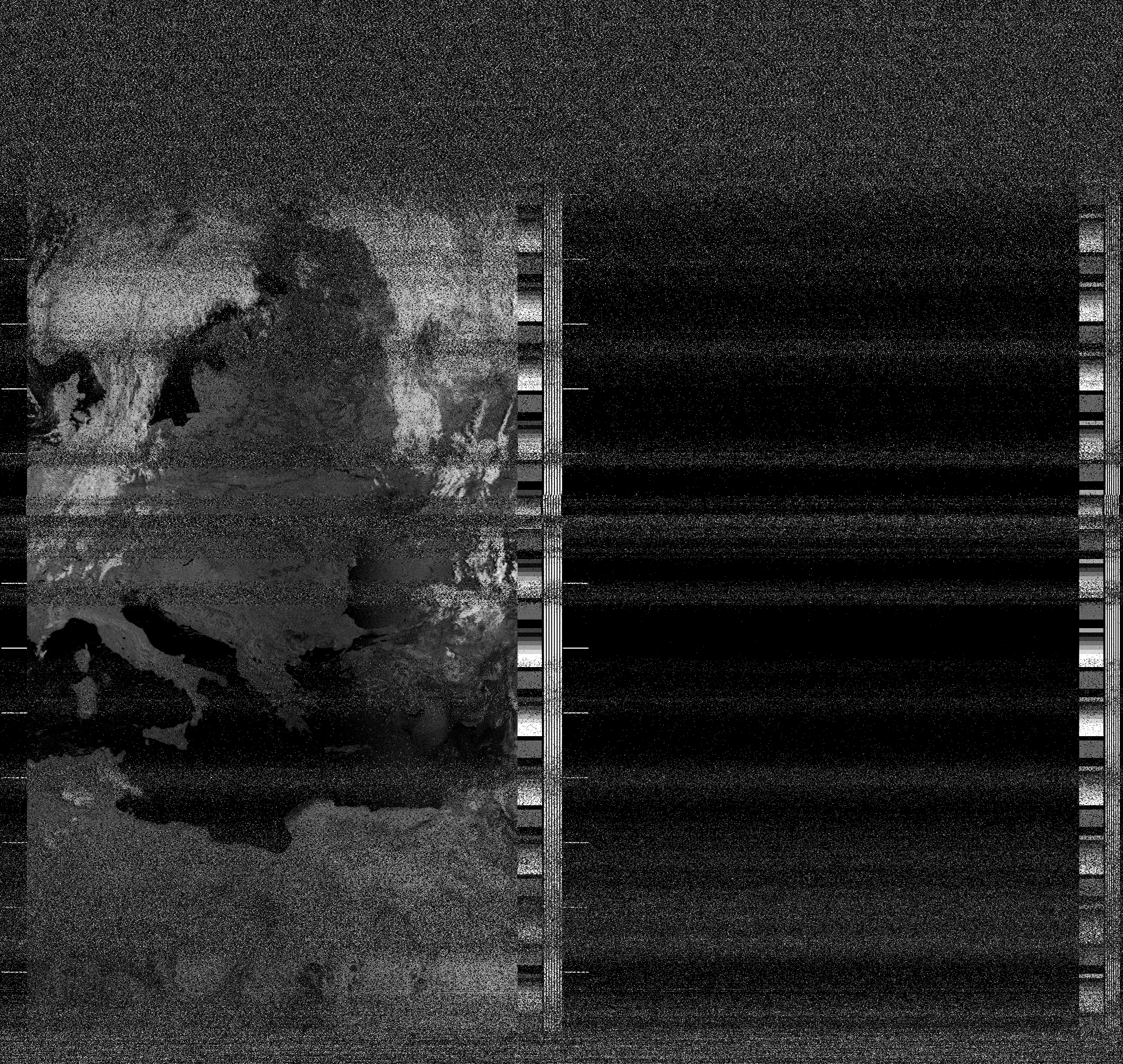 Pristine output with telemetry data withut cropping. Pristine images are
unenhanced, but normalised to produce images which represent,
as best as the software is able to, the original digital data. No attempt is made to temperature
normalise IR images. Disables gamma, sharpening, rotation, and other enhancements.