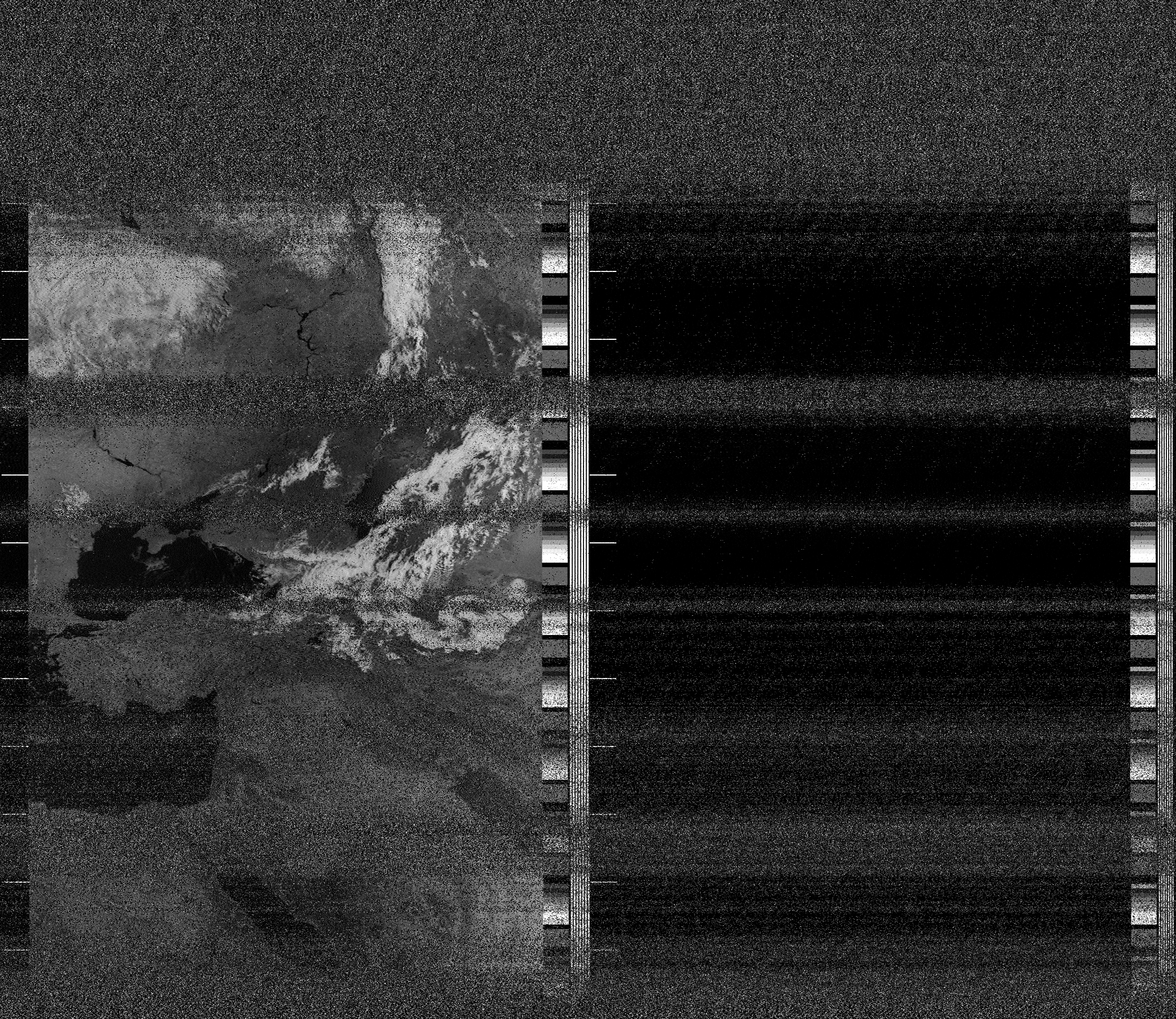 Pristine output with telemetry data withut cropping. Pristine images are
unenhanced, but normalised to produce images which represent,
as best as the software is able to, the original digital data. No attempt is made to temperature
normalise IR images. Disables gamma, sharpening, rotation, and other enhancements.