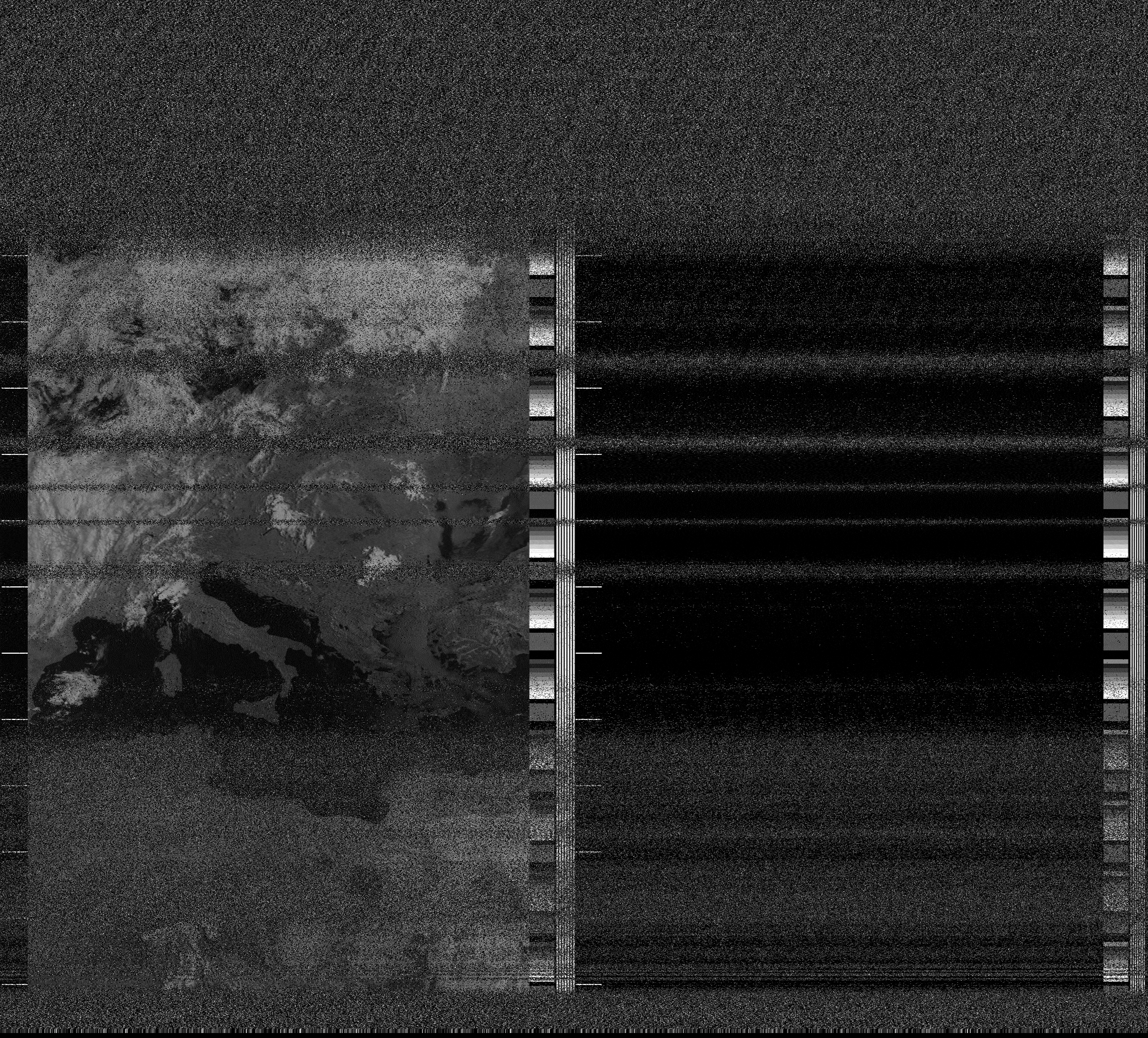 Pristine output with telemetry data withut cropping. Pristine images are
unenhanced, but normalised to produce images which represent,
as best as the software is able to, the original digital data. No attempt is made to temperature
normalise IR images. Disables gamma, sharpening, rotation, and other enhancements.