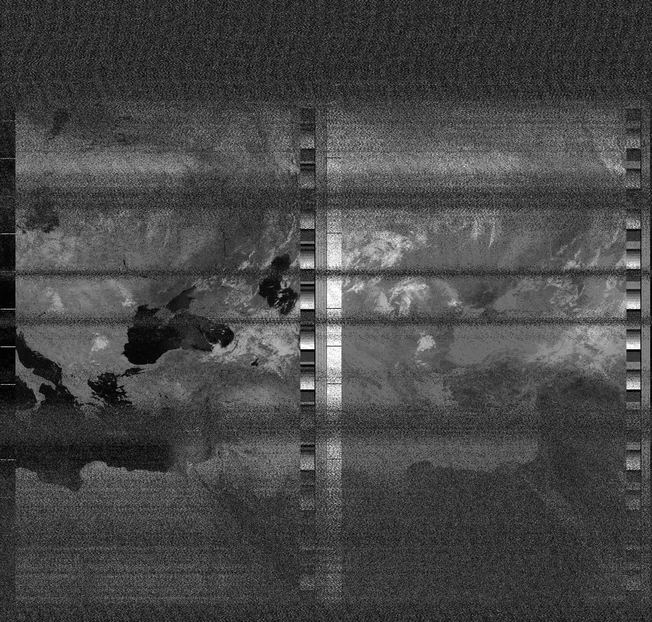 Pristine output with telemetry data withut cropping. Pristine images are
unenhanced, but normalised to produce images which represent,
as best as the software is able to, the original digital data. No attempt is made to temperature
normalise IR images. Disables gamma, sharpening, rotation, and other enhancements.