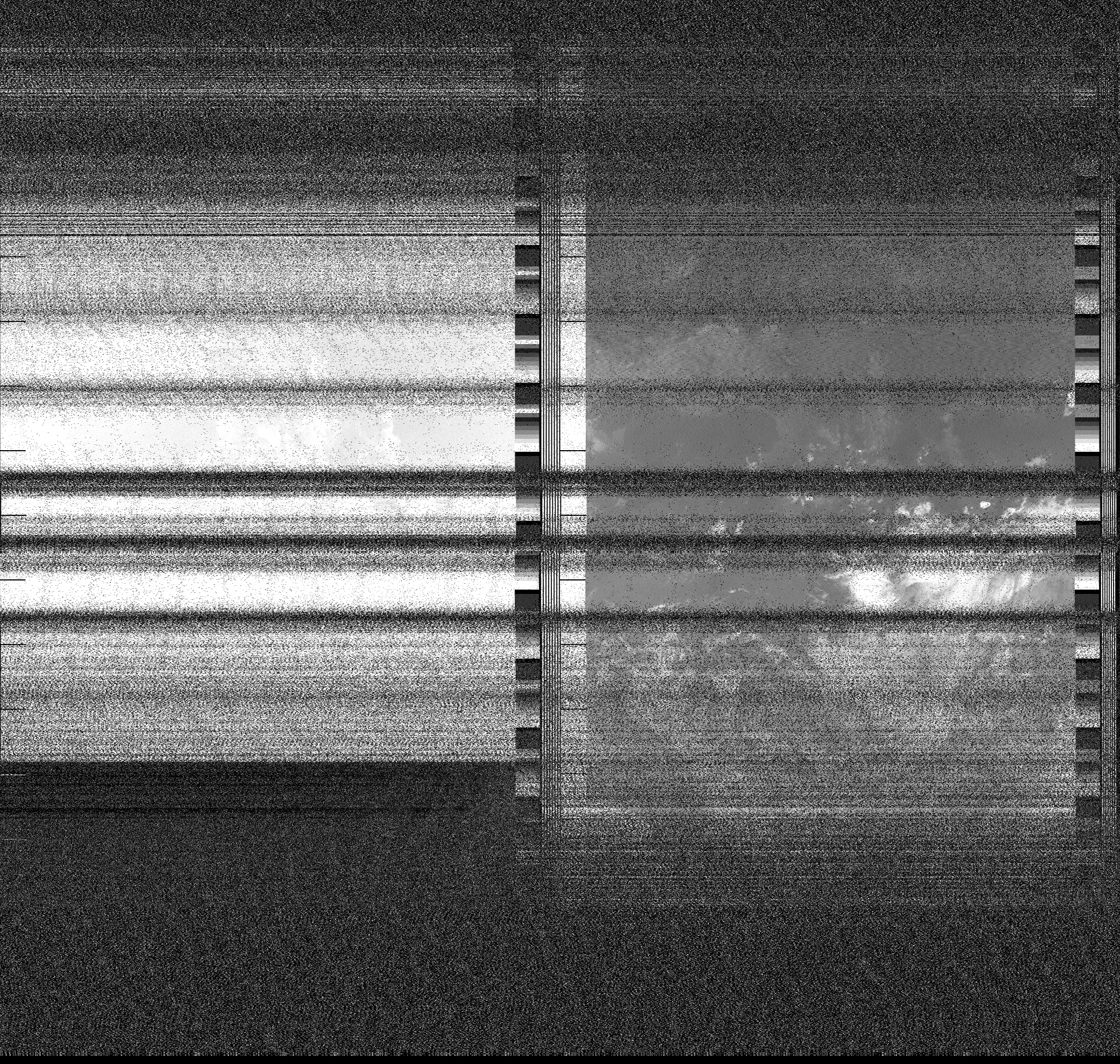 Pristine output with telemetry data withut cropping. Pristine images are
unenhanced, but normalised to produce images which represent,
as best as the software is able to, the original digital data. No attempt is made to temperature
normalise IR images. Disables gamma, sharpening, rotation, and other enhancements.