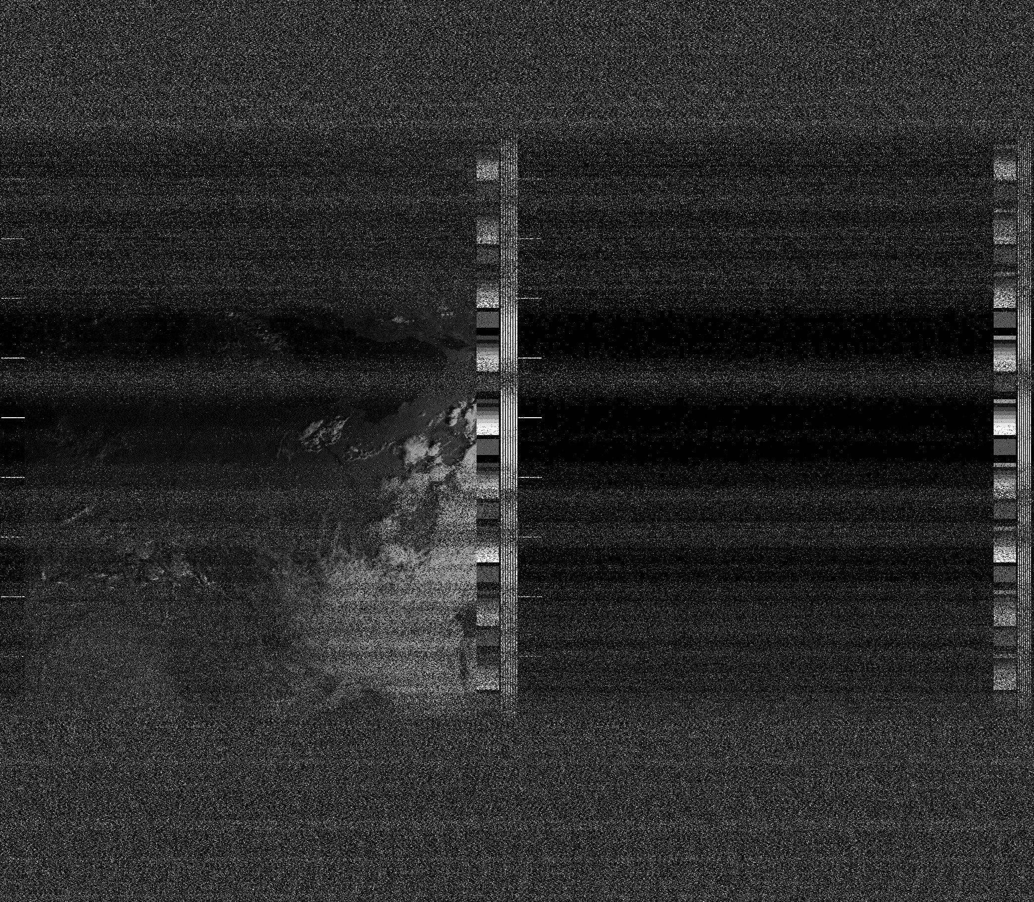 Pristine output with telemetry data withut cropping. Pristine images are
unenhanced, but normalised to produce images which represent,
as best as the software is able to, the original digital data. No attempt is made to temperature
normalise IR images. Disables gamma, sharpening, rotation, and other enhancements.