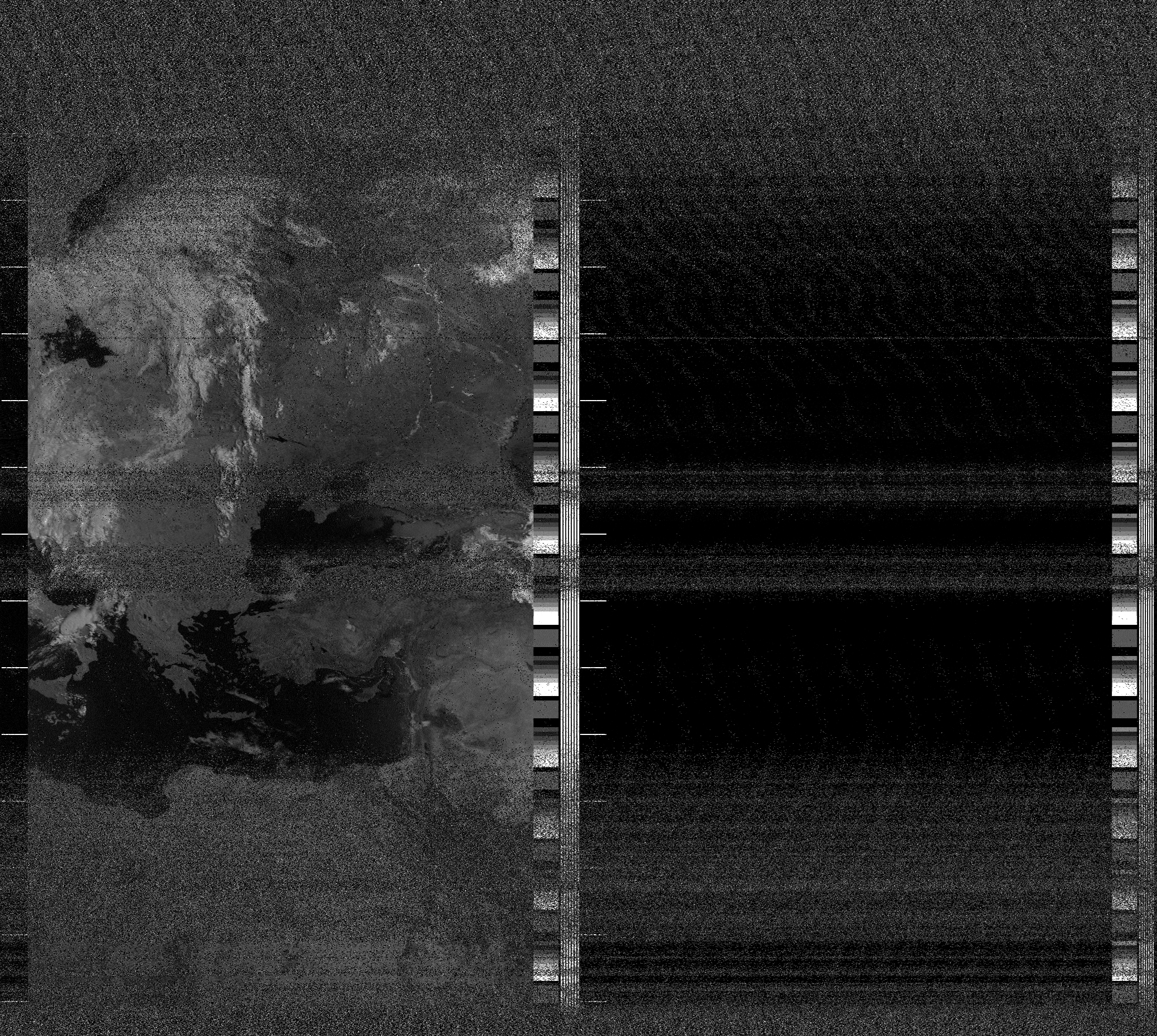 Pristine output with telemetry data withut cropping. Pristine images are
unenhanced, but normalised to produce images which represent,
as best as the software is able to, the original digital data. No attempt is made to temperature
normalise IR images. Disables gamma, sharpening, rotation, and other enhancements.