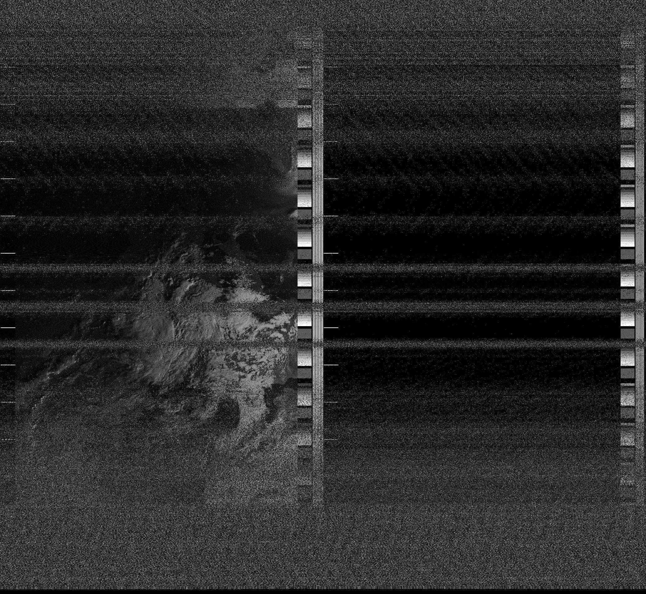 Pristine output with telemetry data withut cropping. Pristine images are
unenhanced, but normalised to produce images which represent,
as best as the software is able to, the original digital data. No attempt is made to temperature
normalise IR images. Disables gamma, sharpening, rotation, and other enhancements.