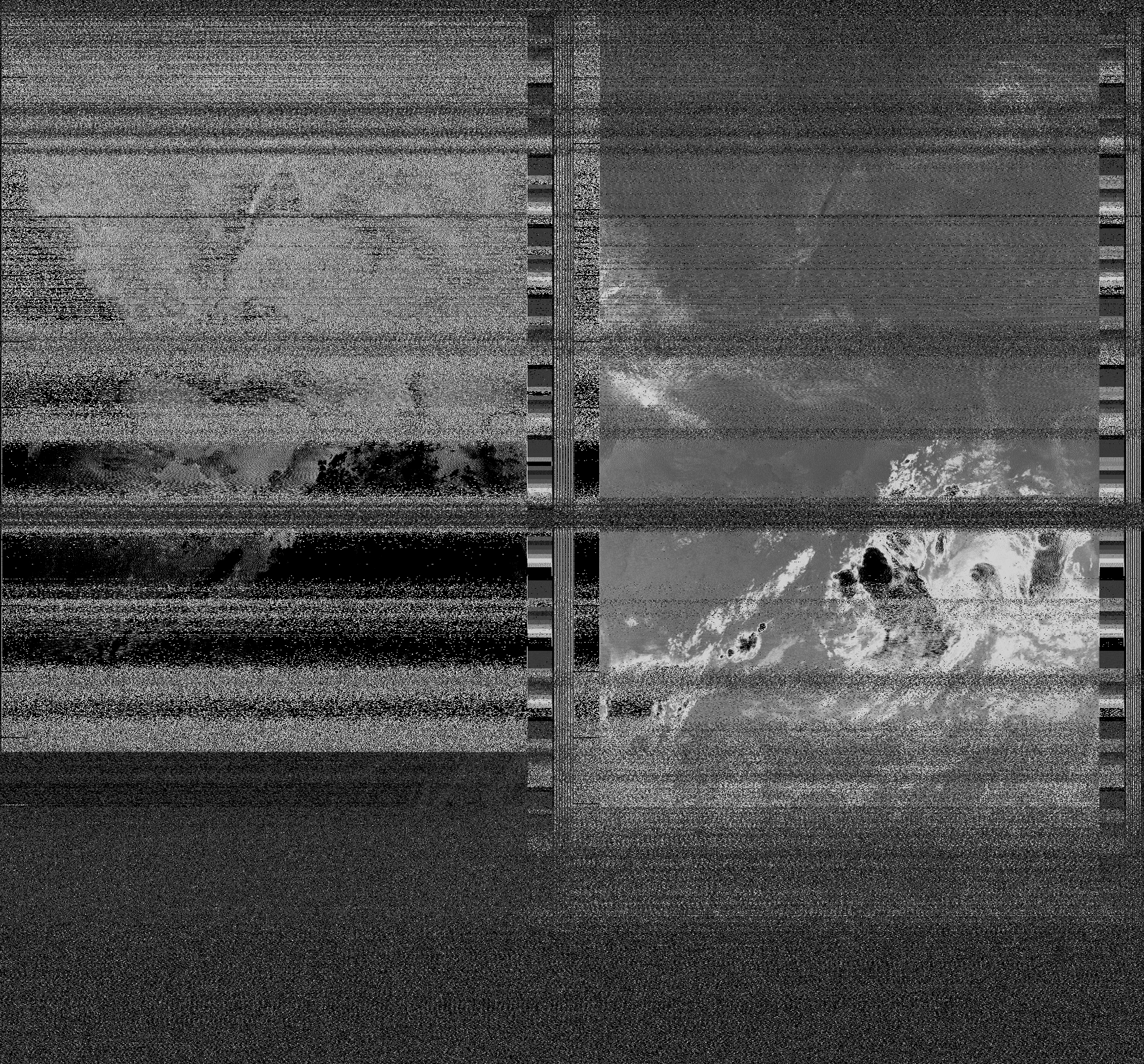 Pristine output with telemetry data withut cropping. Pristine images are
unenhanced, but normalised to produce images which represent,
as best as the software is able to, the original digital data. No attempt is made to temperature
normalise IR images. Disables gamma, sharpening, rotation, and other enhancements.