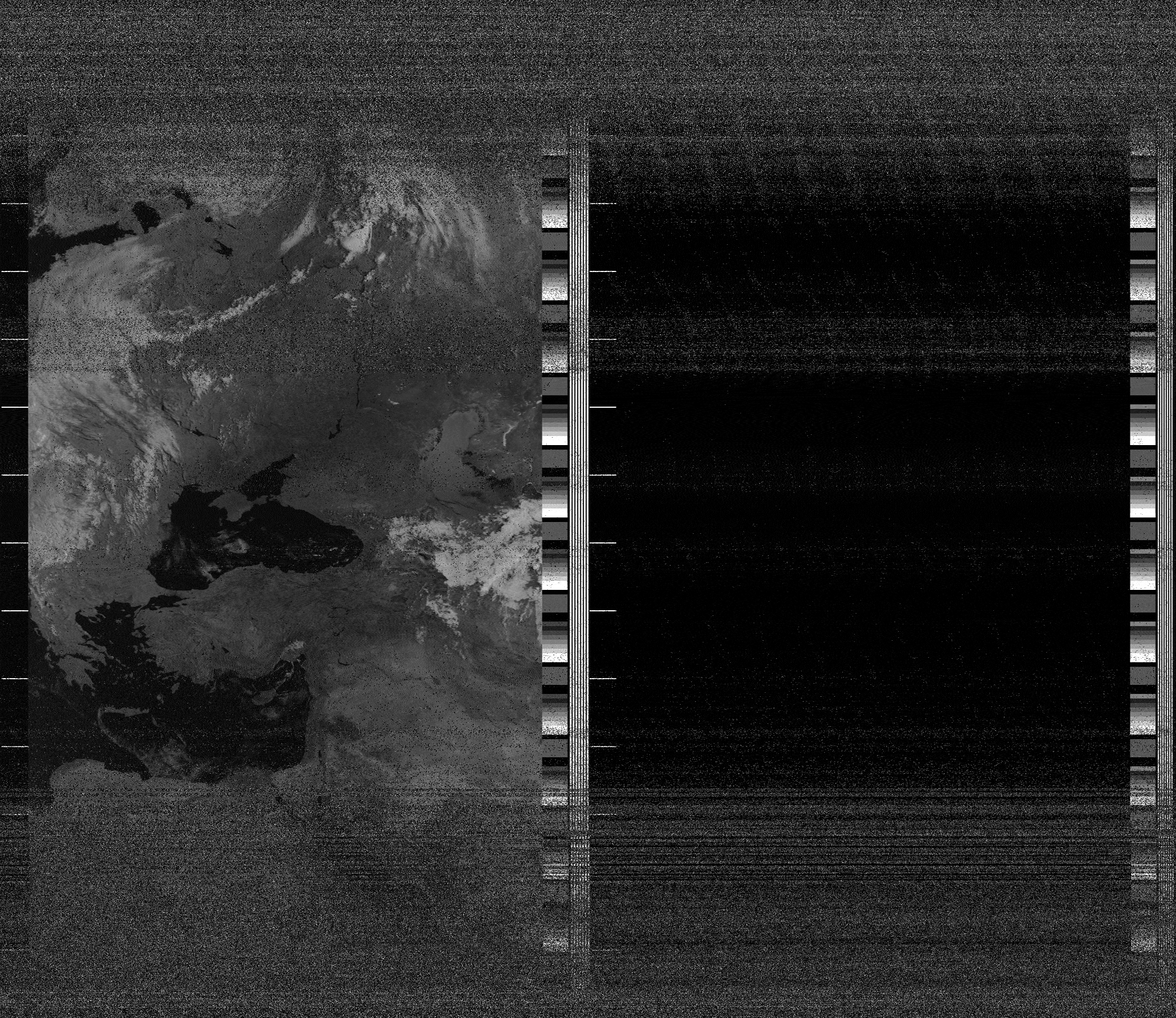 Pristine output with telemetry data withut cropping. Pristine images are
unenhanced, but normalised to produce images which represent,
as best as the software is able to, the original digital data. No attempt is made to temperature
normalise IR images. Disables gamma, sharpening, rotation, and other enhancements.