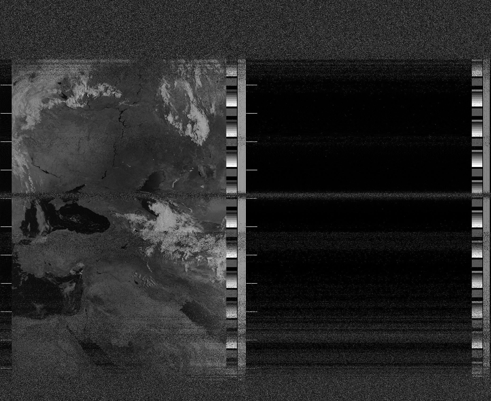 Pristine output with telemetry data withut cropping. Pristine images are
unenhanced, but normalised to produce images which represent,
as best as the software is able to, the original digital data. No attempt is made to temperature
normalise IR images. Disables gamma, sharpening, rotation, and other enhancements.