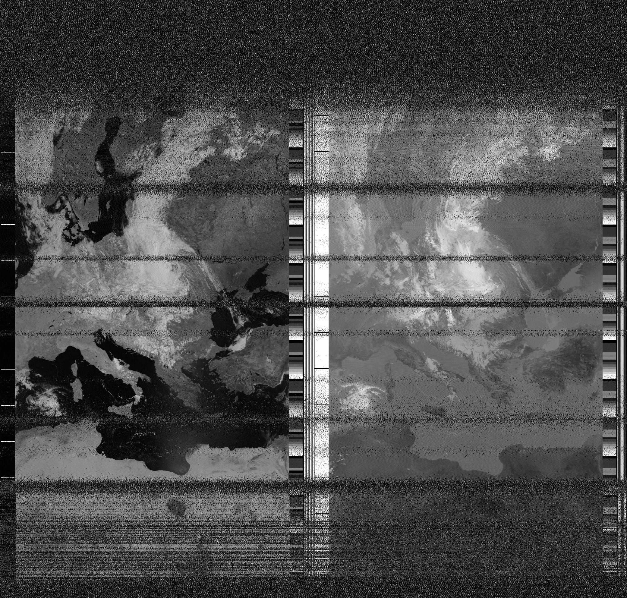 Pristine output with telemetry data withut cropping. Pristine images are
unenhanced, but normalised to produce images which represent,
as best as the software is able to, the original digital data. No attempt is made to temperature
normalise IR images. Disables gamma, sharpening, rotation, and other enhancements.