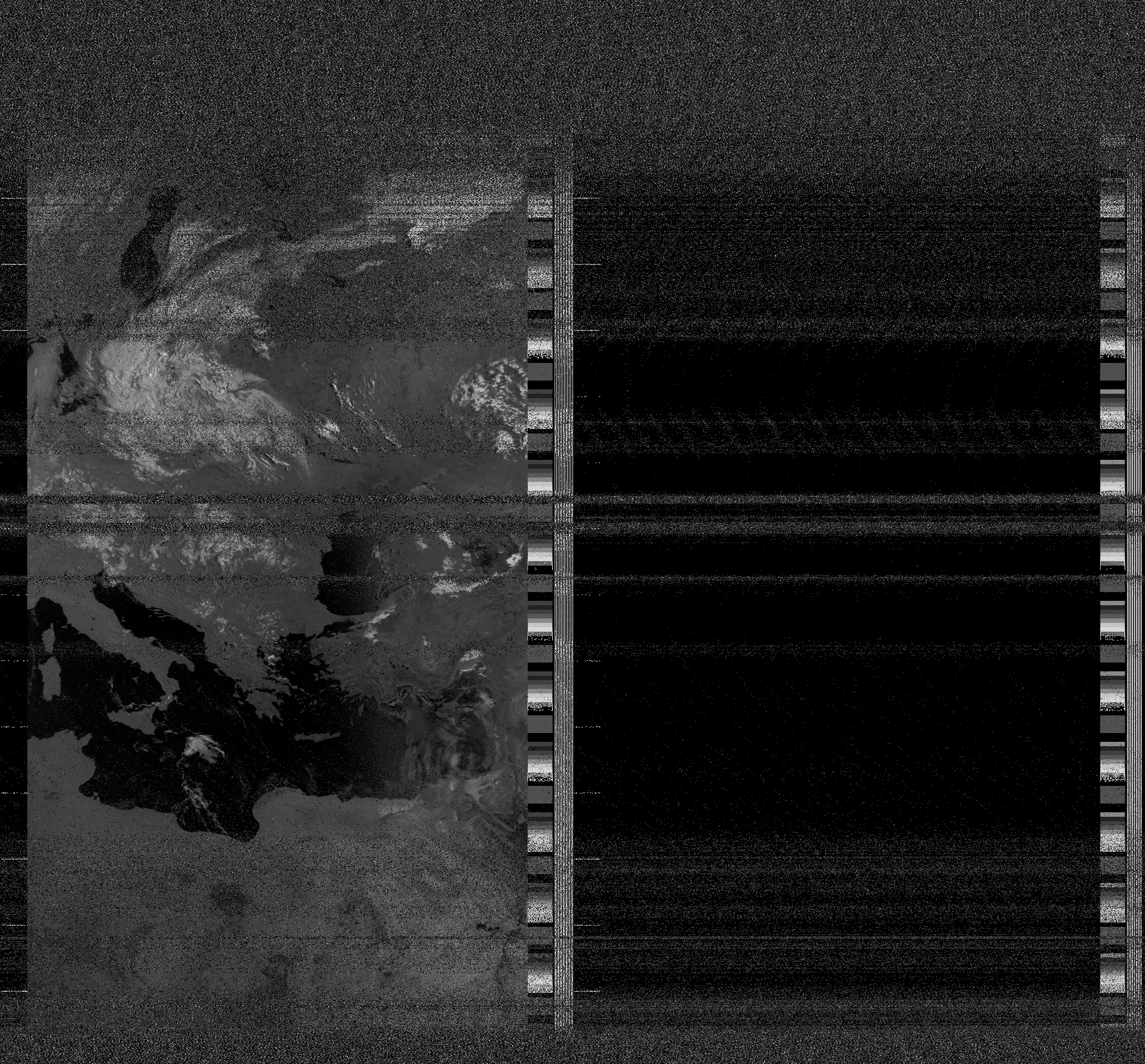 Pristine output with telemetry data withut cropping. Pristine images are
unenhanced, but normalised to produce images which represent,
as best as the software is able to, the original digital data. No attempt is made to temperature
normalise IR images. Disables gamma, sharpening, rotation, and other enhancements.