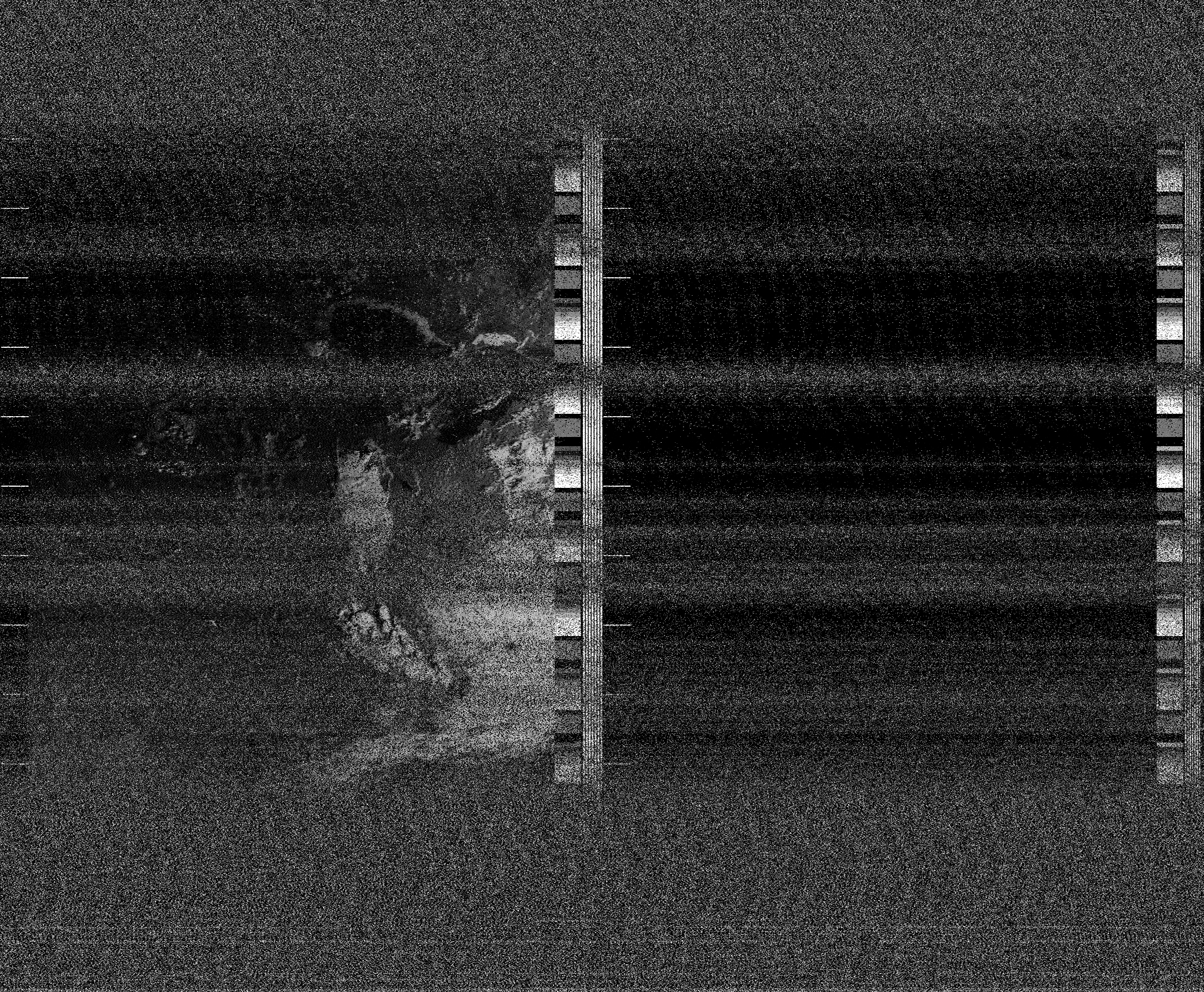 Pristine output with telemetry data withut cropping. Pristine images are
unenhanced, but normalised to produce images which represent,
as best as the software is able to, the original digital data. No attempt is made to temperature
normalise IR images. Disables gamma, sharpening, rotation, and other enhancements.