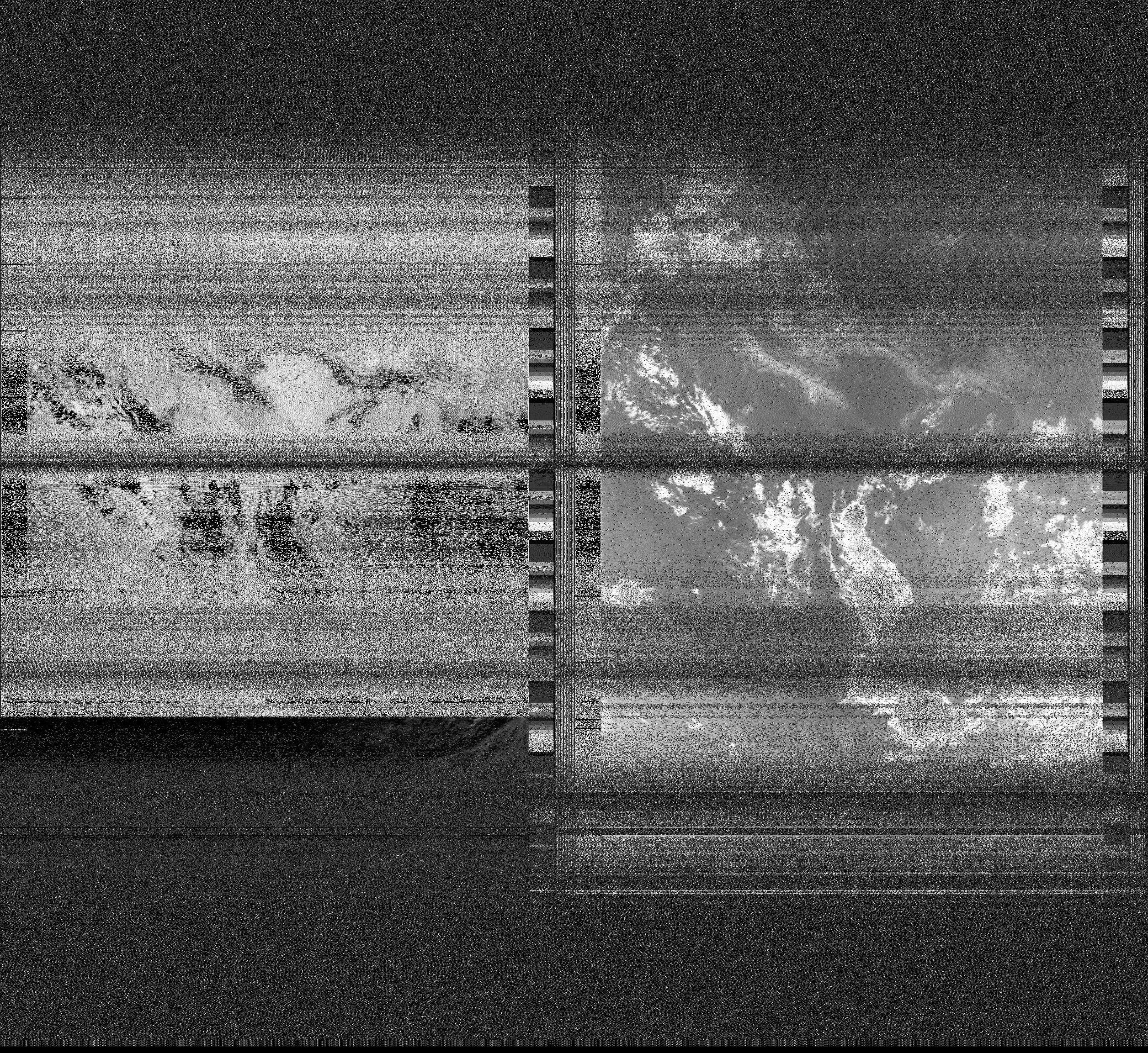 Pristine output with telemetry data withut cropping. Pristine images are
unenhanced, but normalised to produce images which represent,
as best as the software is able to, the original digital data. No attempt is made to temperature
normalise IR images. Disables gamma, sharpening, rotation, and other enhancements.