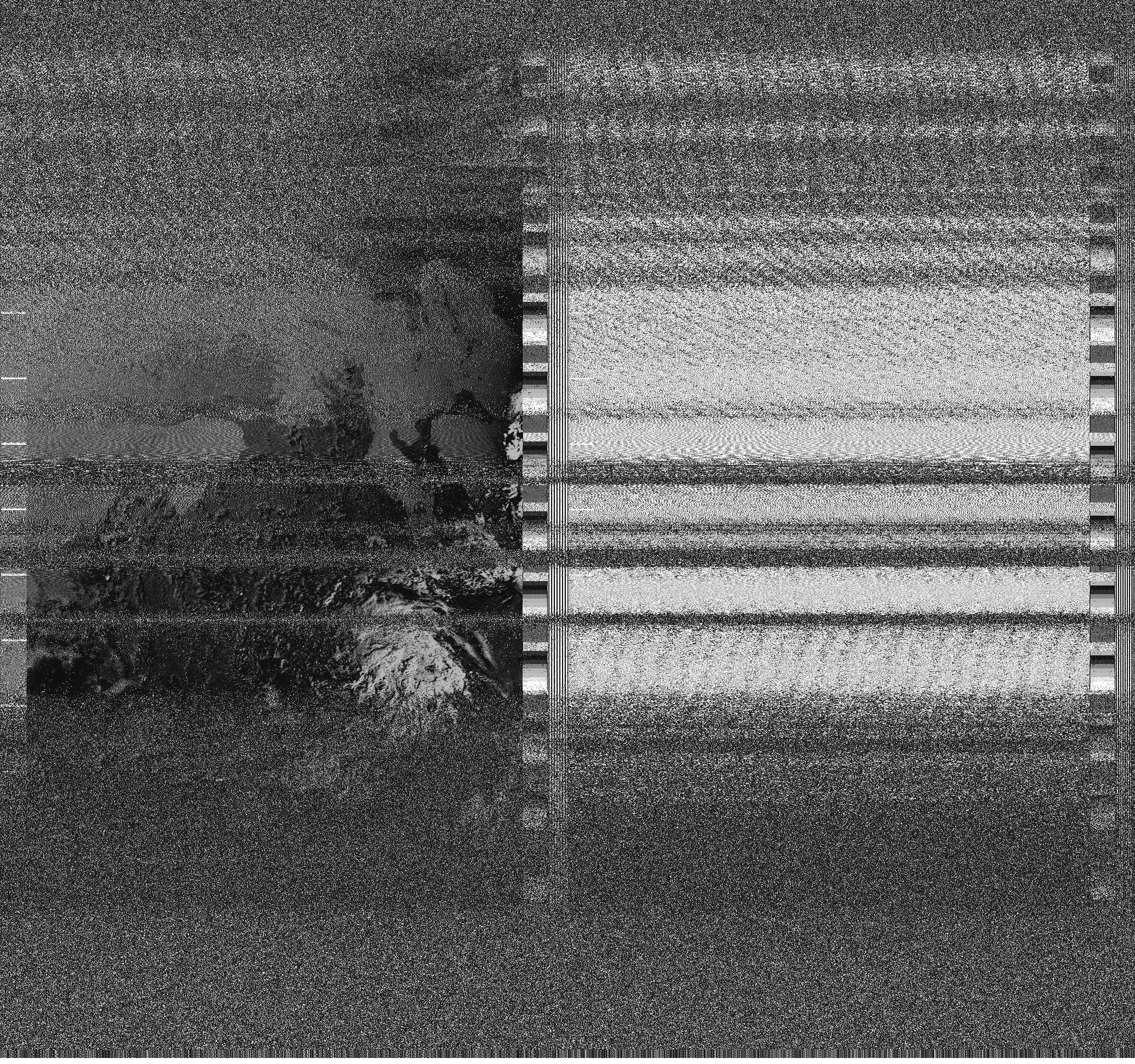 Pristine output with telemetry data withut cropping. Pristine images are
unenhanced, but normalised to produce images which represent,
as best as the software is able to, the original digital data. No attempt is made to temperature
normalise IR images. Disables gamma, sharpening, rotation, and other enhancements.