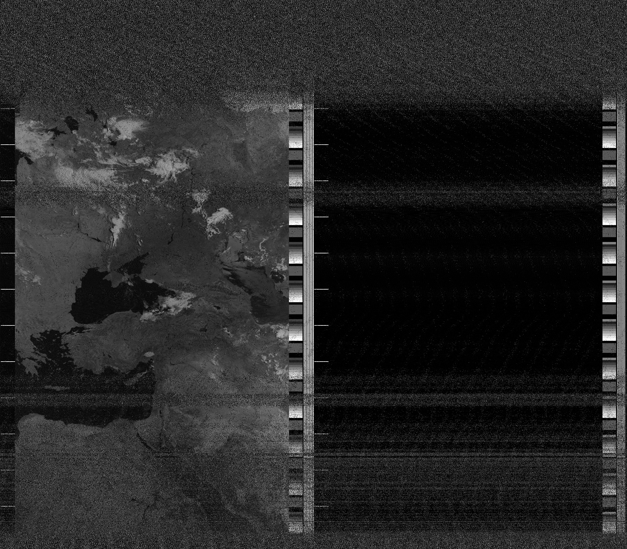 Pristine output with telemetry data withut cropping. Pristine images are
unenhanced, but normalised to produce images which represent,
as best as the software is able to, the original digital data. No attempt is made to temperature
normalise IR images. Disables gamma, sharpening, rotation, and other enhancements.
