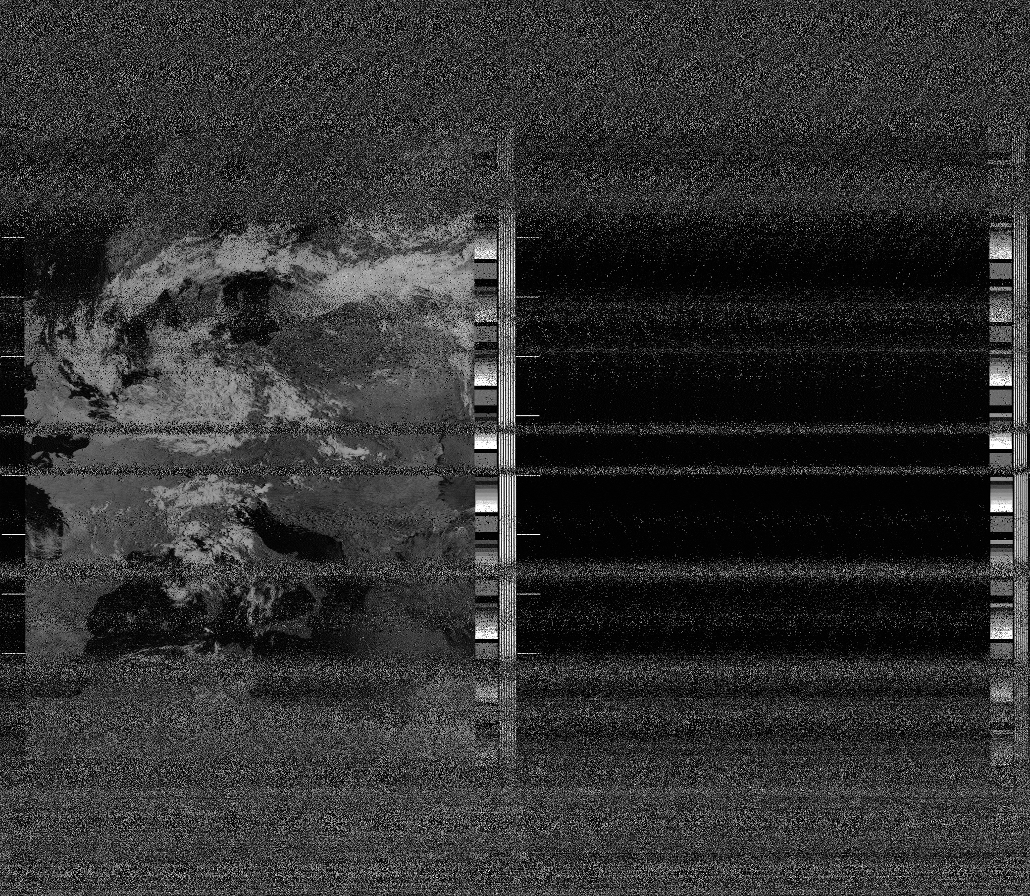 Pristine output with telemetry data withut cropping. Pristine images are
unenhanced, but normalised to produce images which represent,
as best as the software is able to, the original digital data. No attempt is made to temperature
normalise IR images. Disables gamma, sharpening, rotation, and other enhancements.