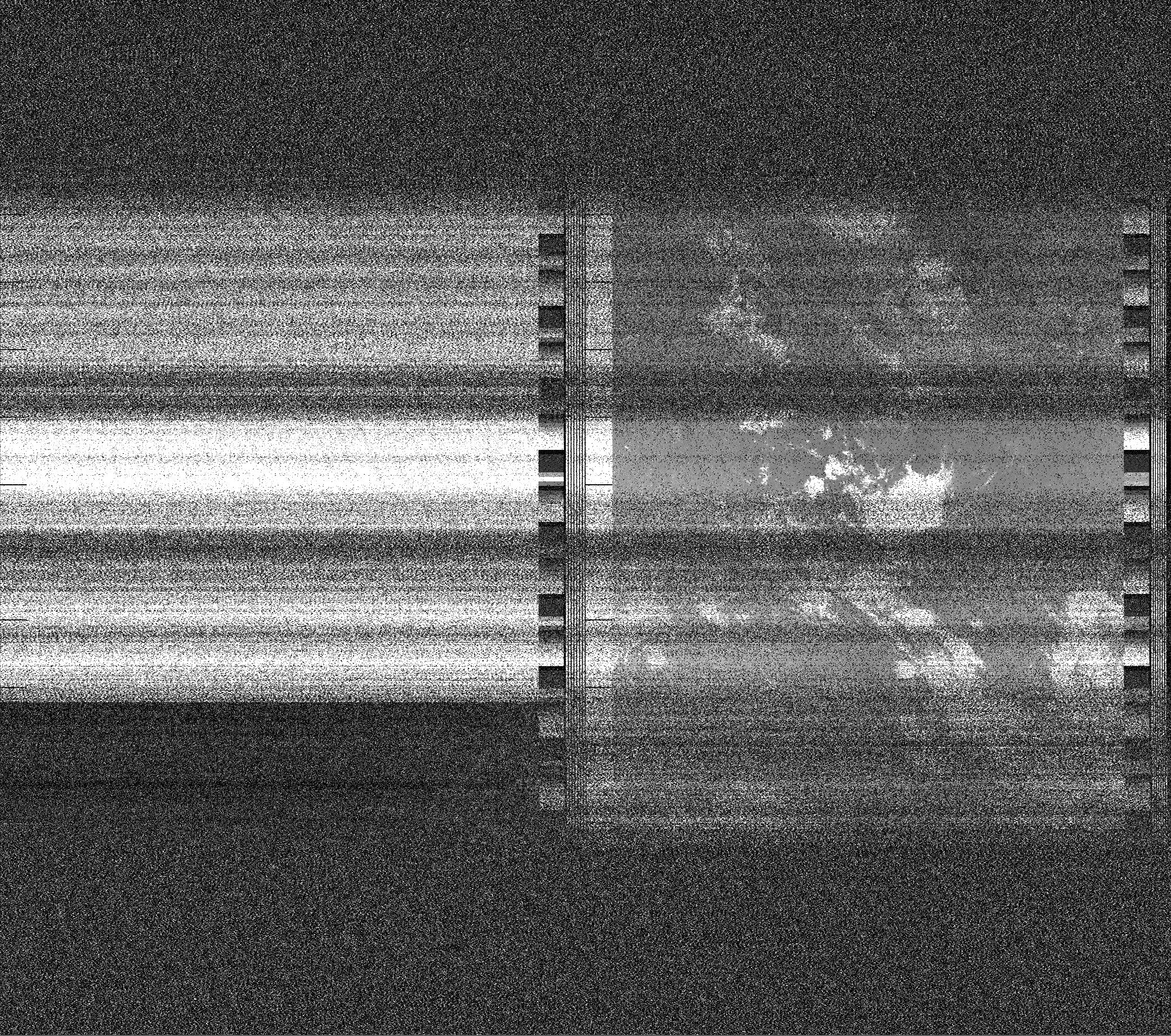 Pristine output with telemetry data withut cropping. Pristine images are
unenhanced, but normalised to produce images which represent,
as best as the software is able to, the original digital data. No attempt is made to temperature
normalise IR images. Disables gamma, sharpening, rotation, and other enhancements.