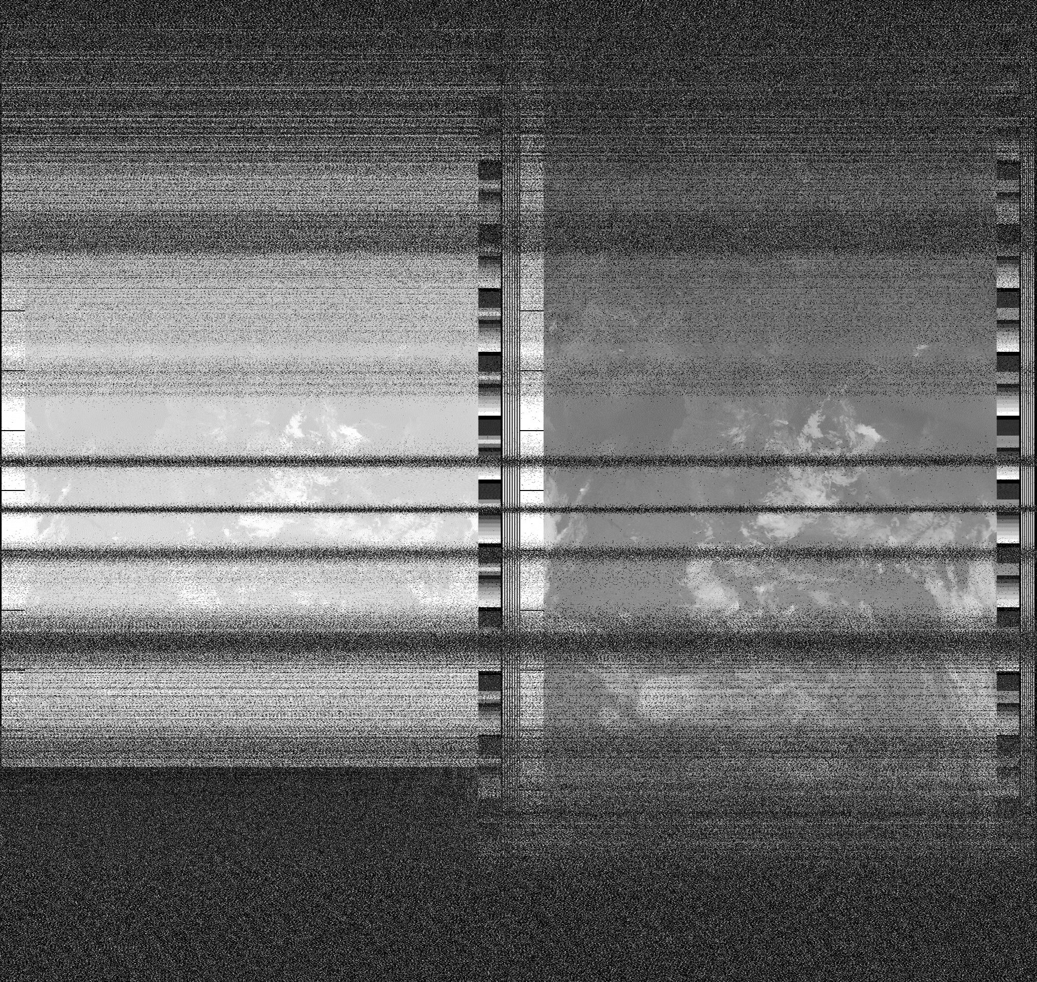 Pristine output with telemetry data withut cropping. Pristine images are
unenhanced, but normalised to produce images which represent,
as best as the software is able to, the original digital data. No attempt is made to temperature
normalise IR images. Disables gamma, sharpening, rotation, and other enhancements.