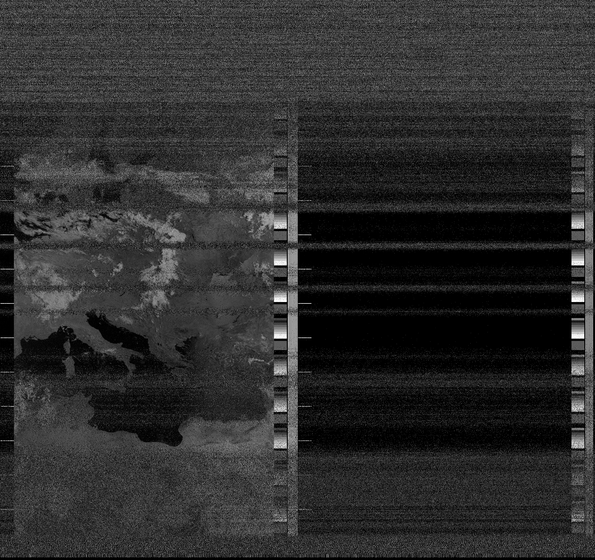 Pristine output with telemetry data withut cropping. Pristine images are
unenhanced, but normalised to produce images which represent,
as best as the software is able to, the original digital data. No attempt is made to temperature
normalise IR images. Disables gamma, sharpening, rotation, and other enhancements.