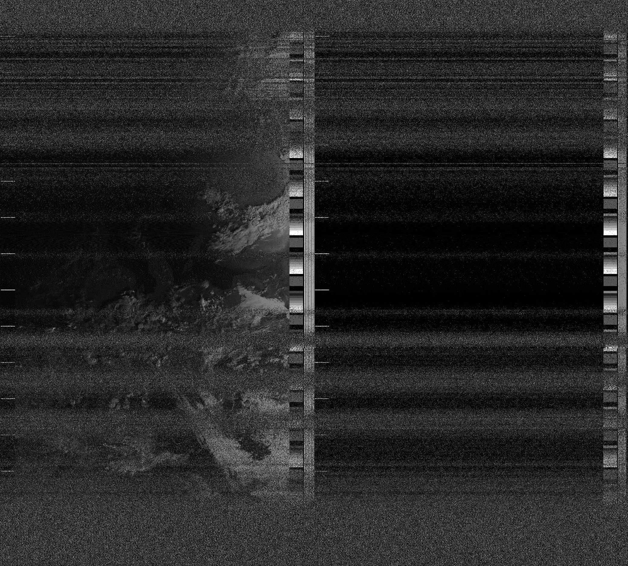 Pristine output with telemetry data withut cropping. Pristine images are
unenhanced, but normalised to produce images which represent,
as best as the software is able to, the original digital data. No attempt is made to temperature
normalise IR images. Disables gamma, sharpening, rotation, and other enhancements.