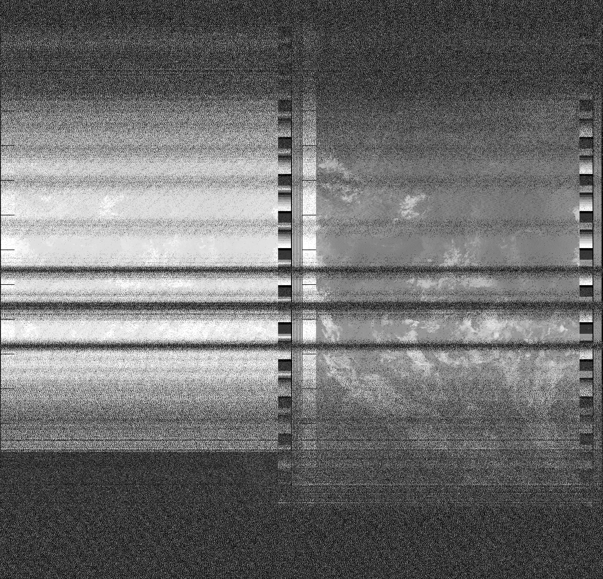 Pristine output with telemetry data withut cropping. Pristine images are
unenhanced, but normalised to produce images which represent,
as best as the software is able to, the original digital data. No attempt is made to temperature
normalise IR images. Disables gamma, sharpening, rotation, and other enhancements.