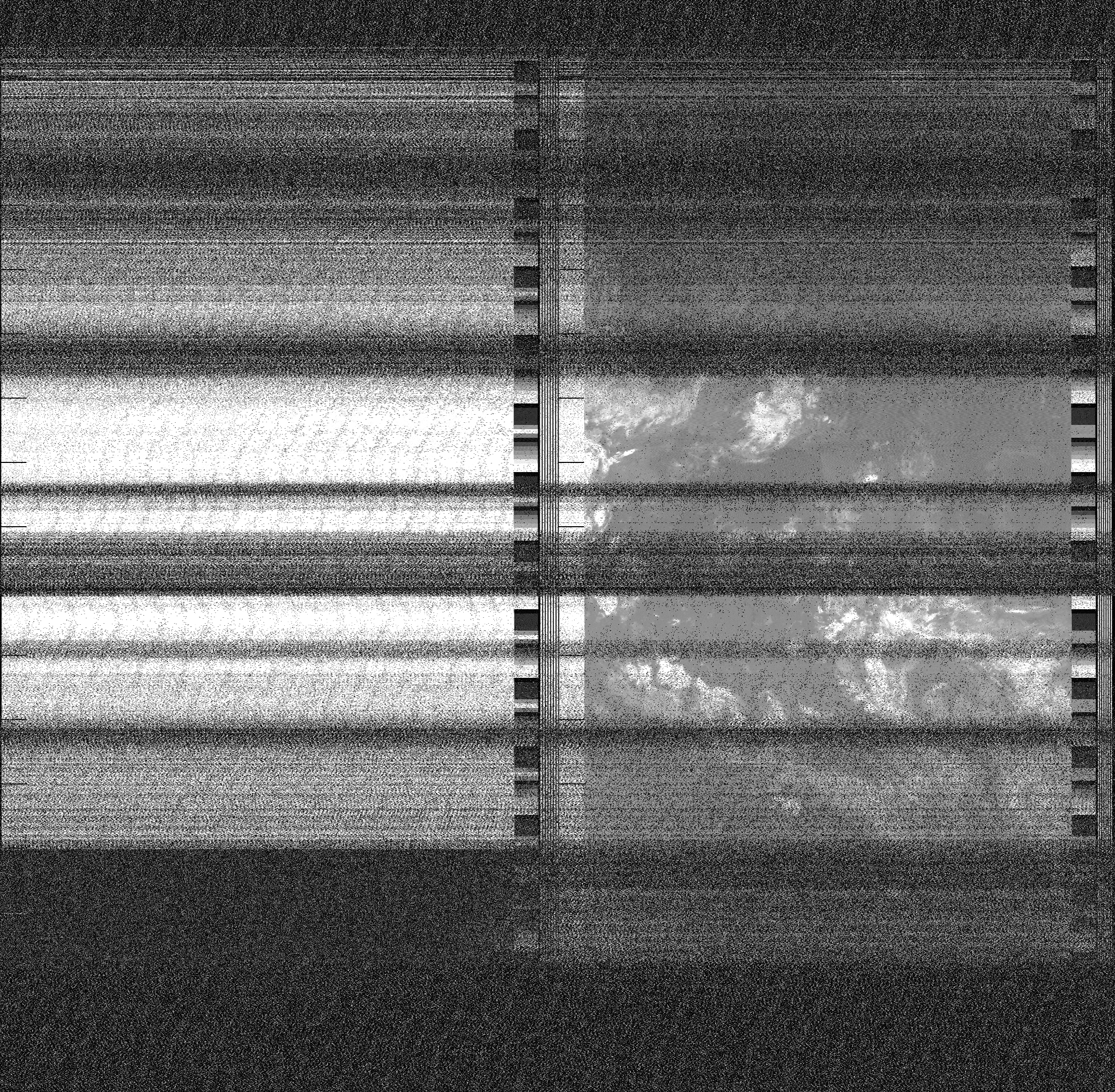 Pristine output with telemetry data withut cropping. Pristine images are
unenhanced, but normalised to produce images which represent,
as best as the software is able to, the original digital data. No attempt is made to temperature
normalise IR images. Disables gamma, sharpening, rotation, and other enhancements.