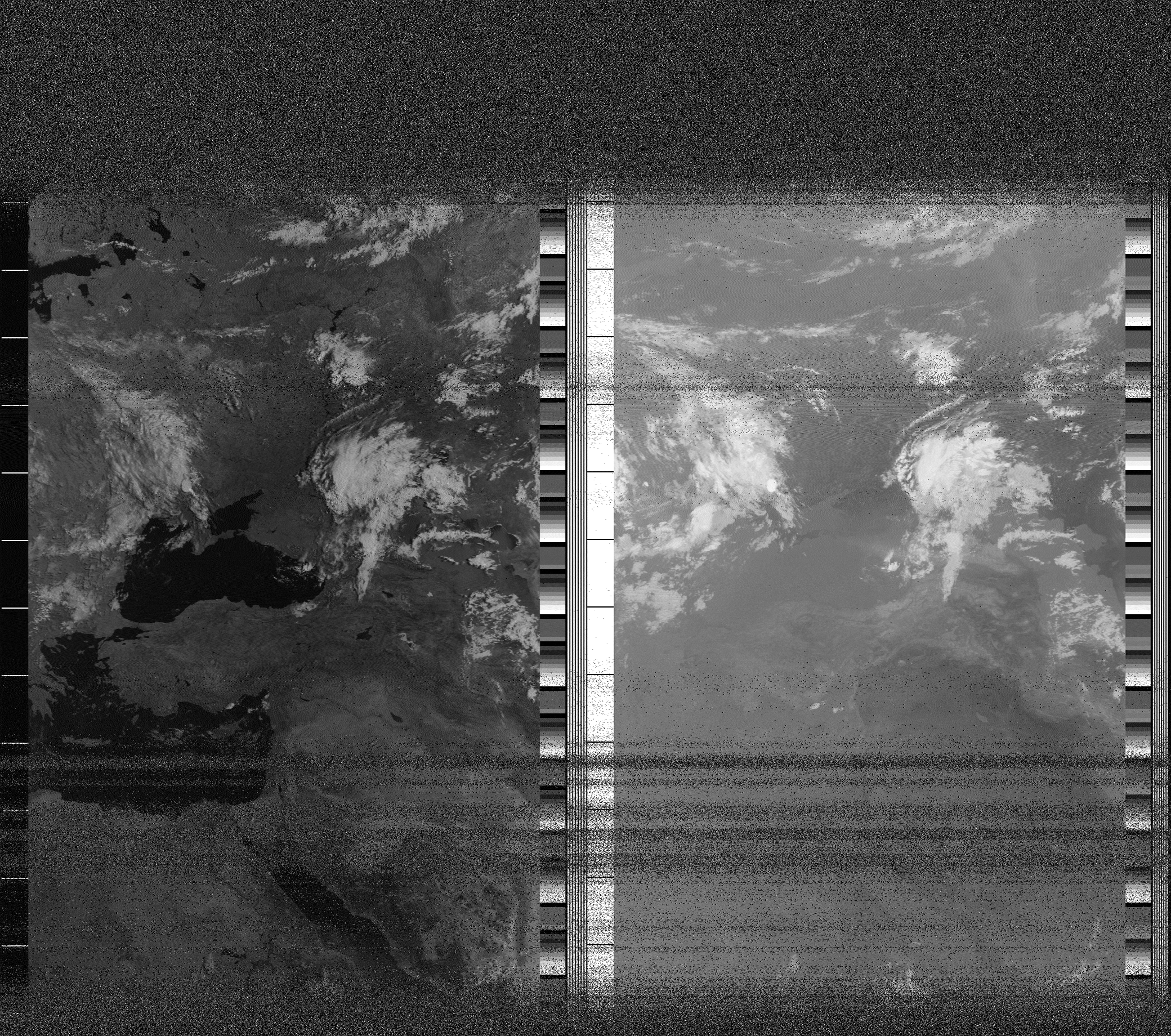 Pristine output with telemetry data withut cropping. Pristine images are
unenhanced, but normalised to produce images which represent,
as best as the software is able to, the original digital data. No attempt is made to temperature
normalise IR images. Disables gamma, sharpening, rotation, and other enhancements.