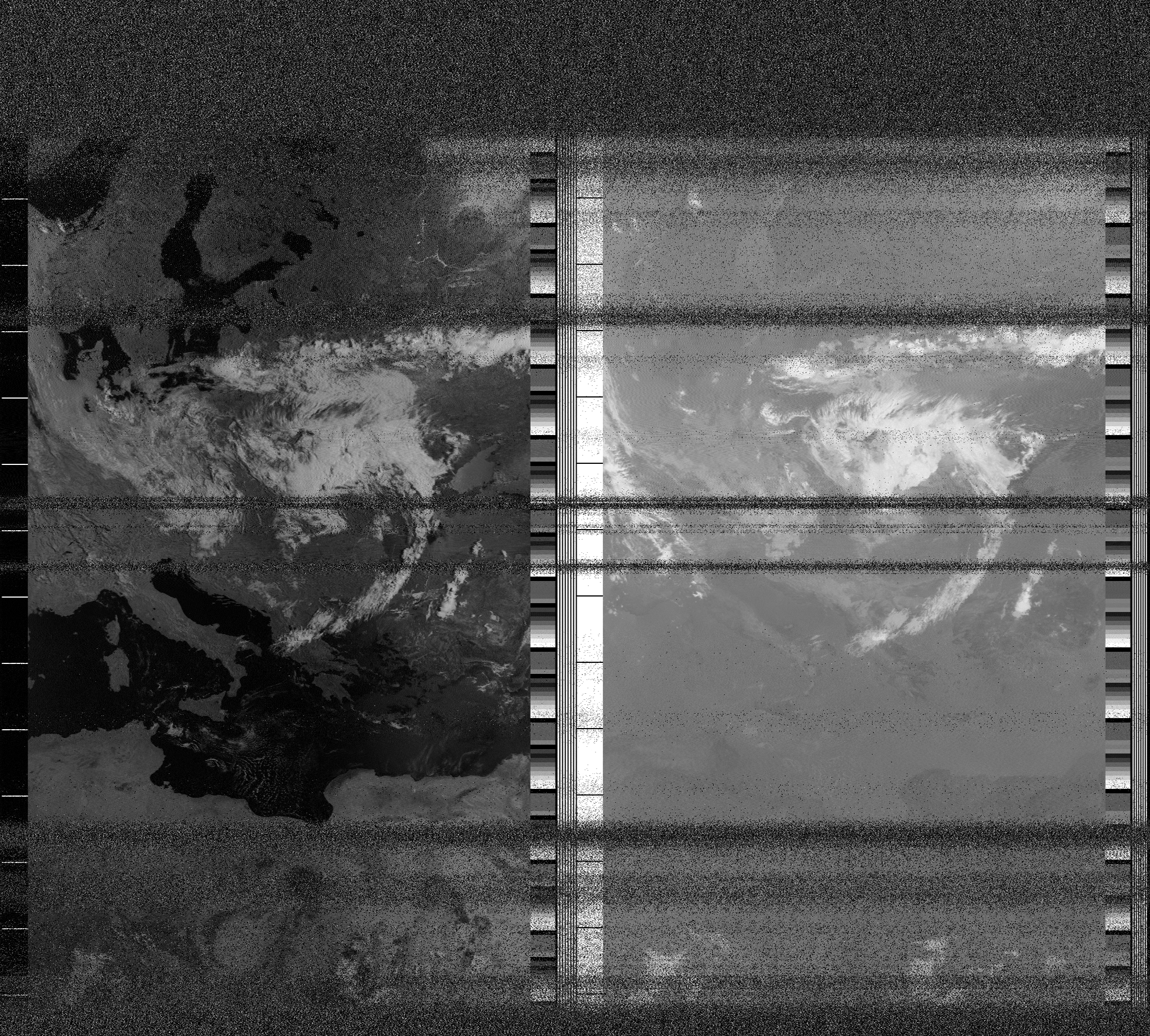 Pristine output with telemetry data withut cropping. Pristine images are
unenhanced, but normalised to produce images which represent,
as best as the software is able to, the original digital data. No attempt is made to temperature
normalise IR images. Disables gamma, sharpening, rotation, and other enhancements.